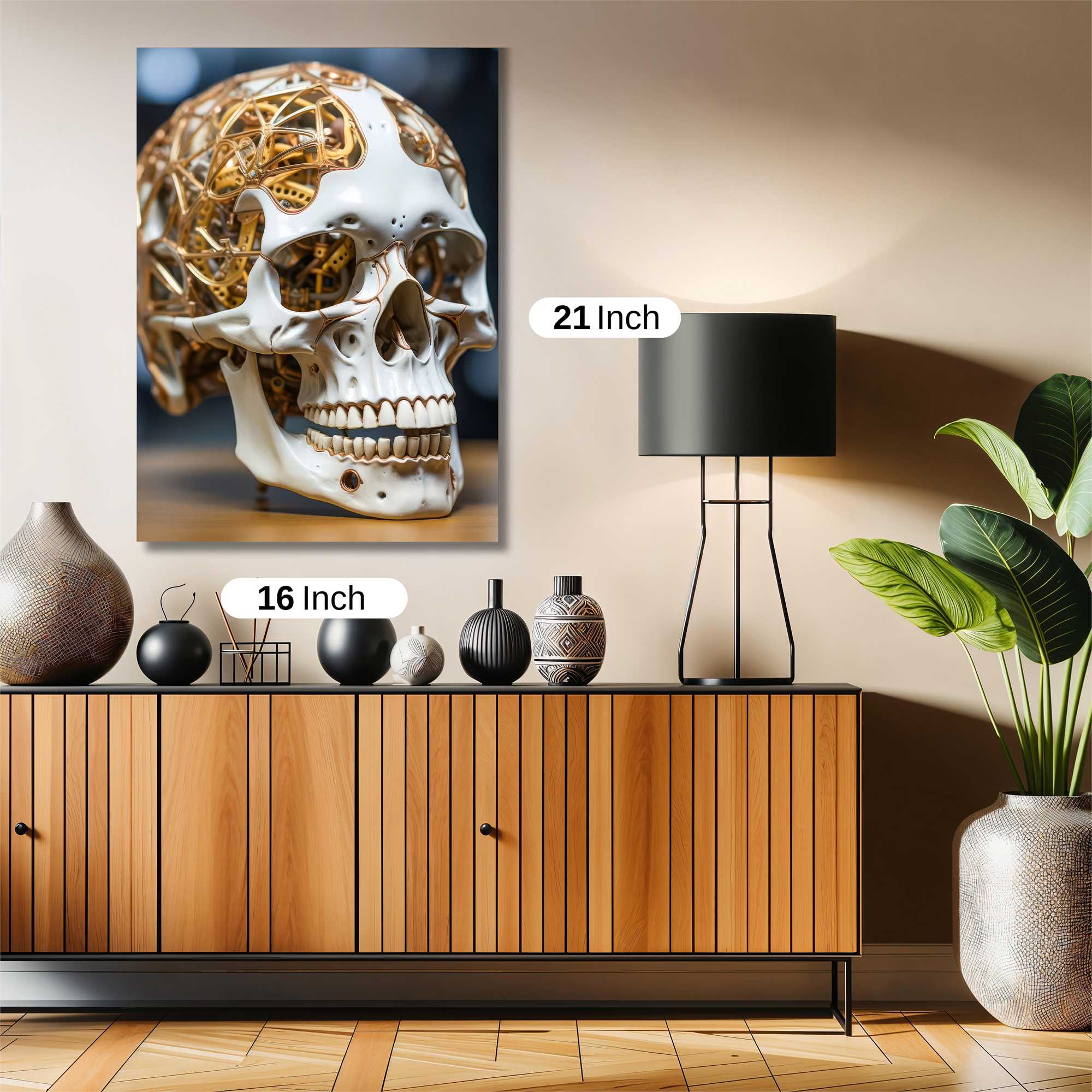 Cyber Skull Safe Wall Magnetic / M