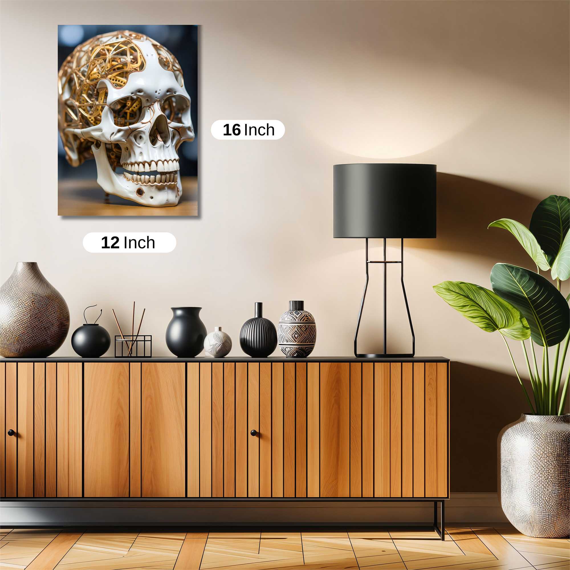 Cyber Skull Safe Wall Magnetic / M