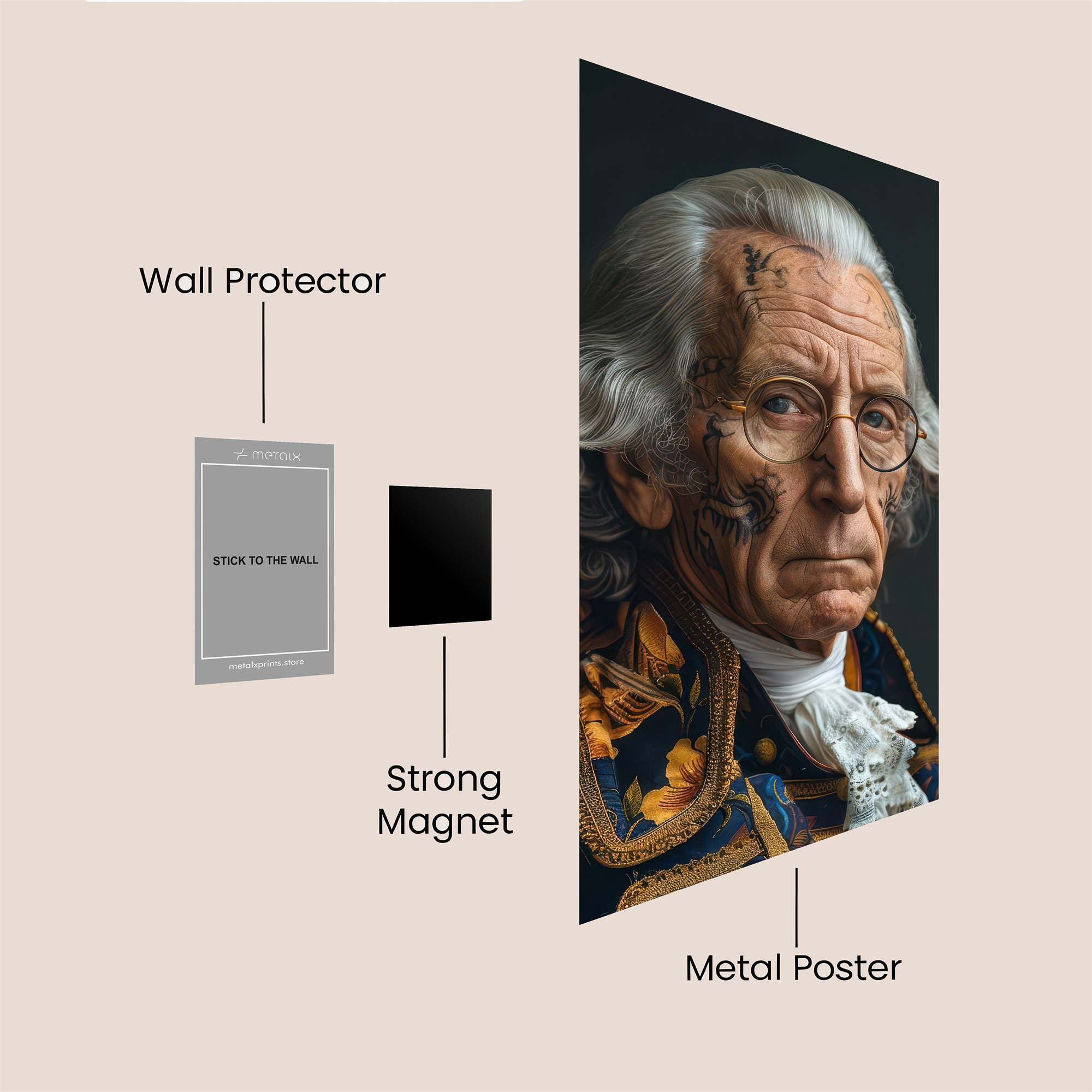 Franklin Reflective Safe Wall Magnetic / M