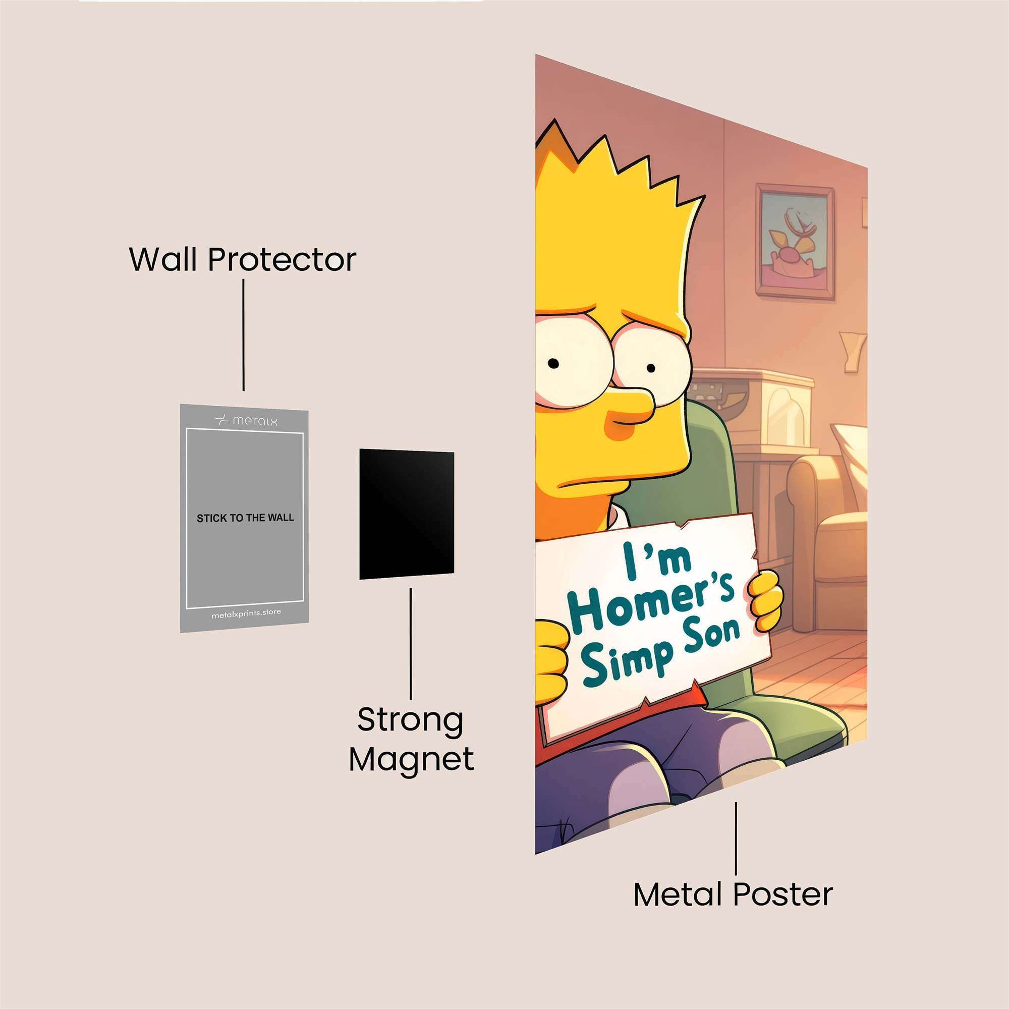 Bart Angst Safe Wall Magnetic / M