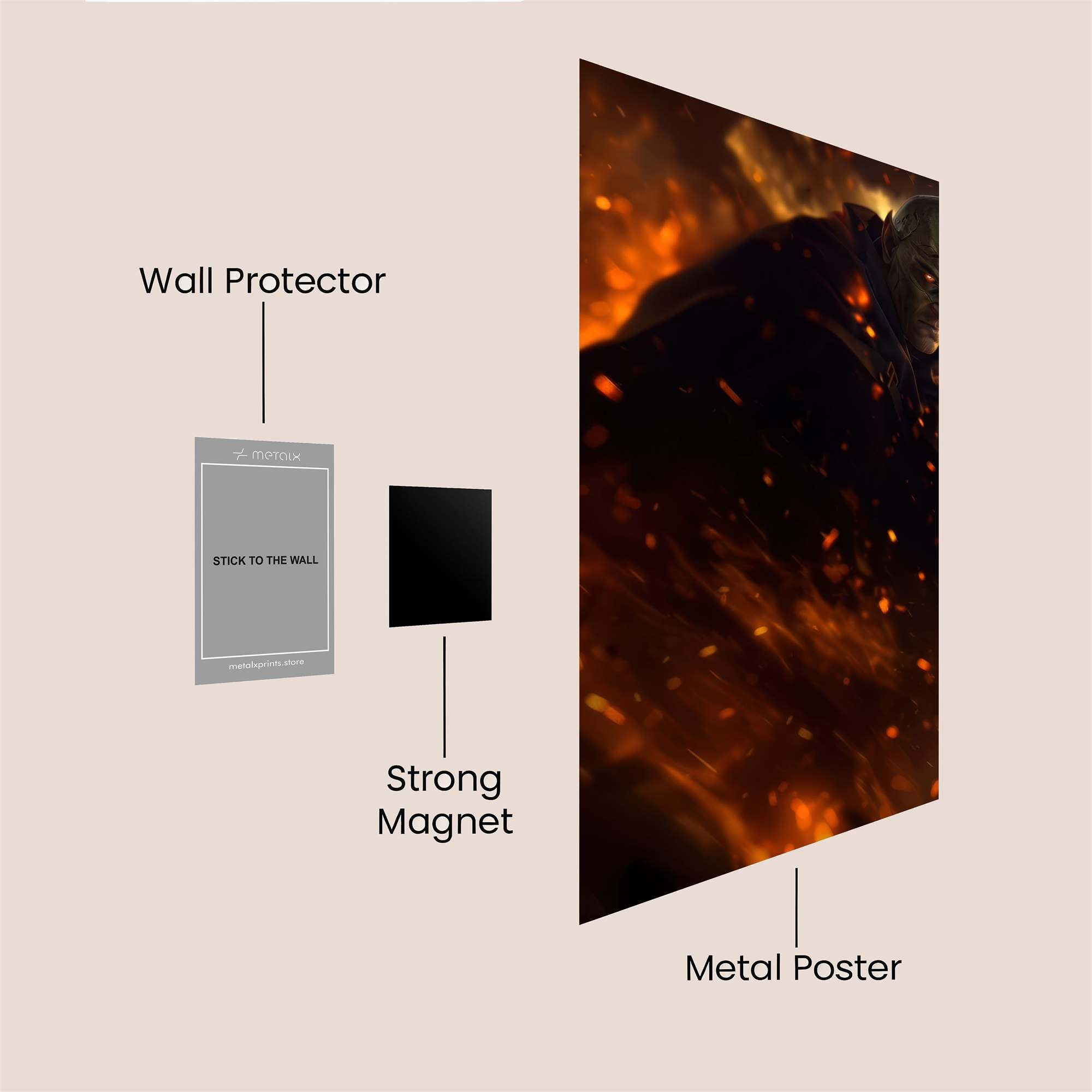 Darth Inferno Safe Wall Magnetic / M