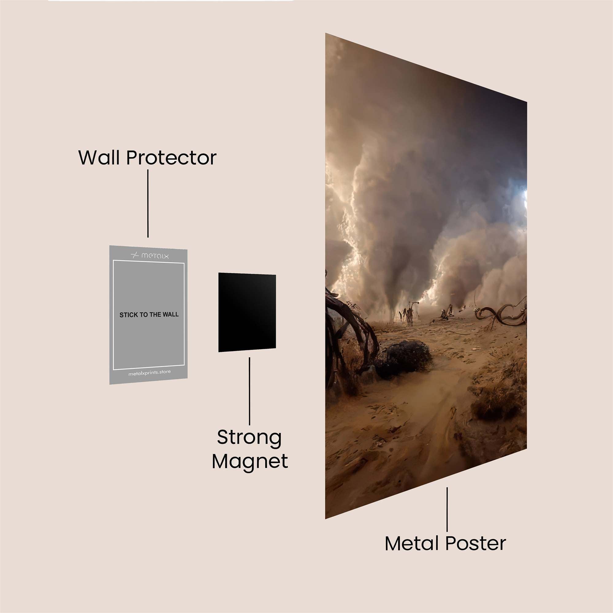 Cataclysmic Cat Safe Wall Magnetic / M