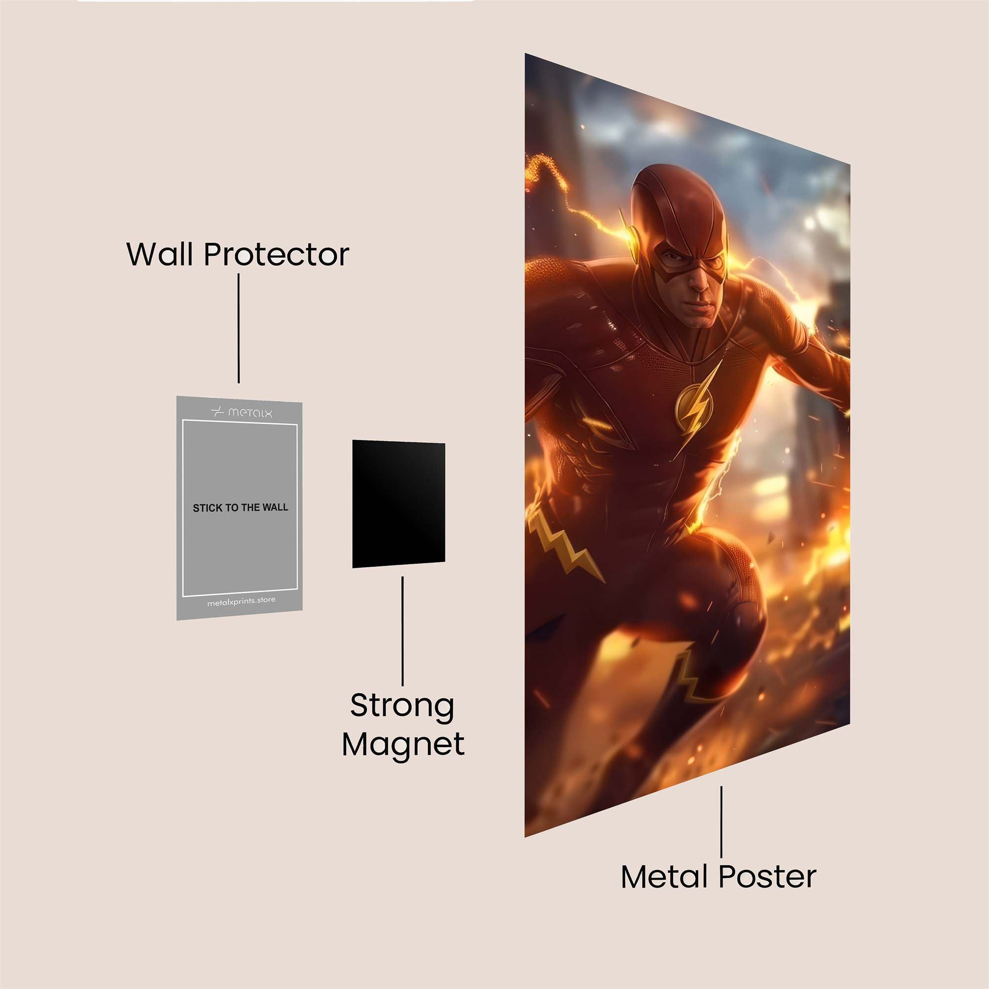 Flash Ignited Safe Wall Magnetic / M