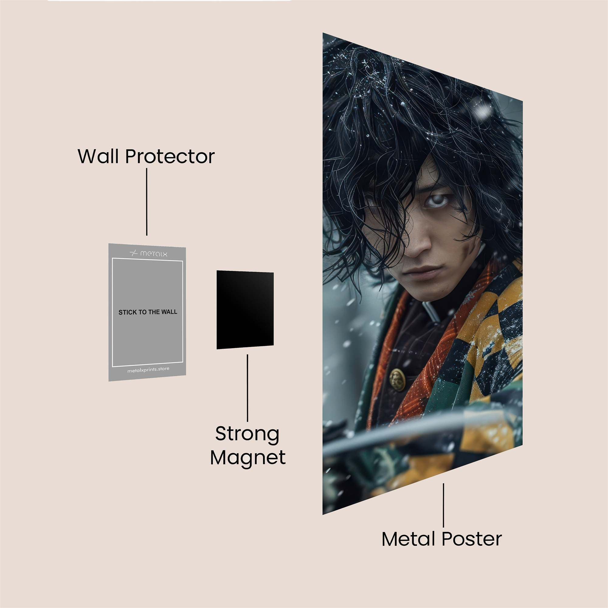 Demon Slayer Safe Wall Magnetic / M