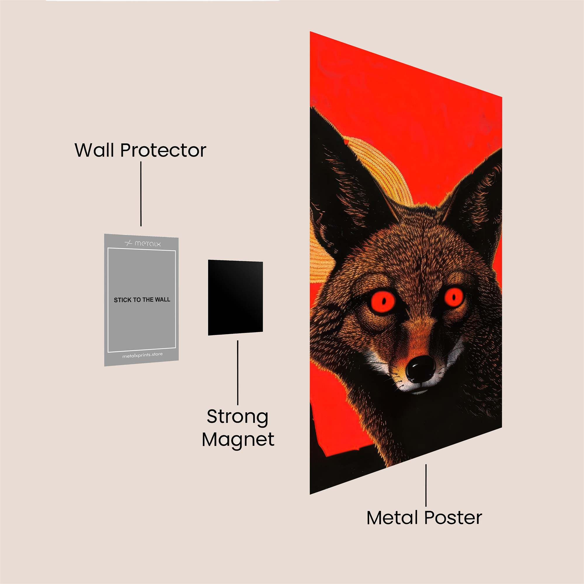 Fox Eclipse Safe Wall Magnetic / M