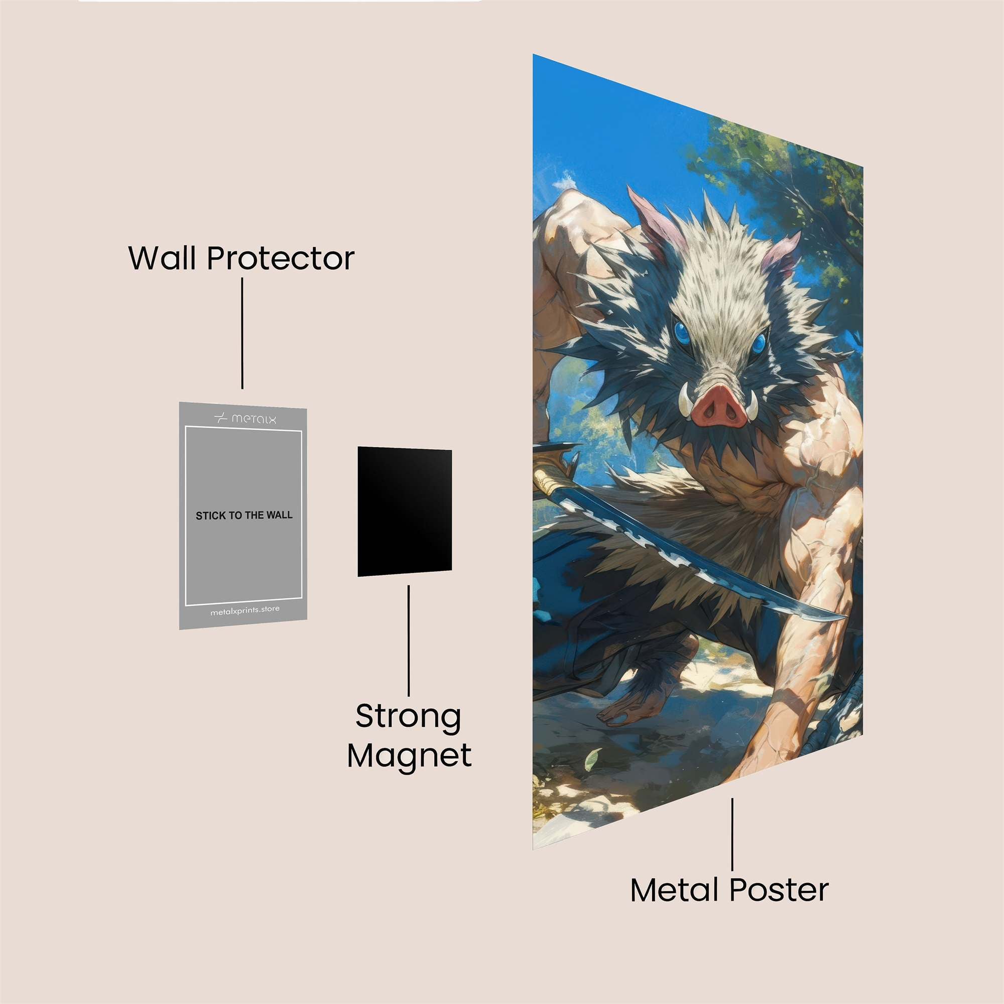 Inosuke Ferocious Safe Wall Magnetic / M