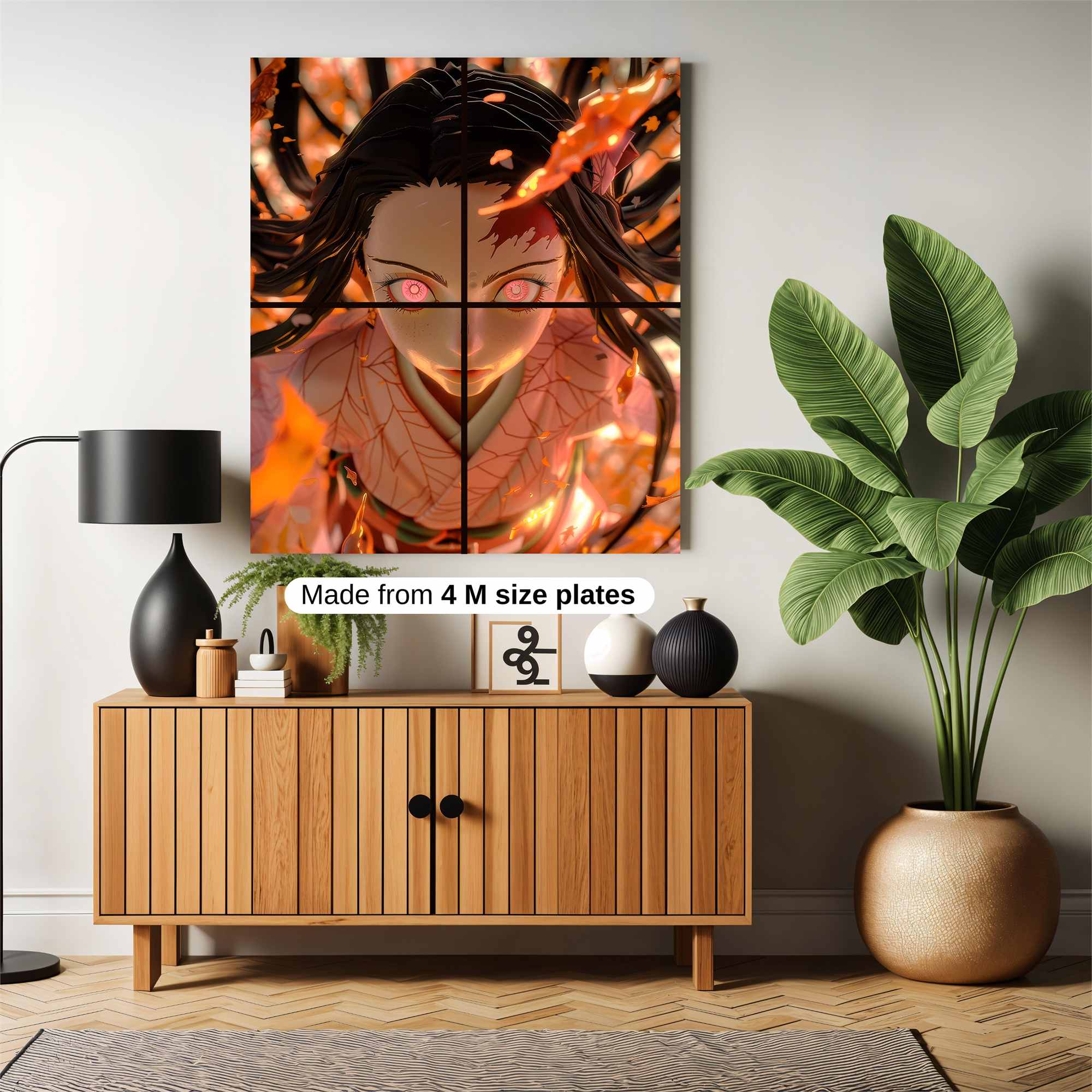 Nezuko Enflamed Safe Wall Magnetic / M