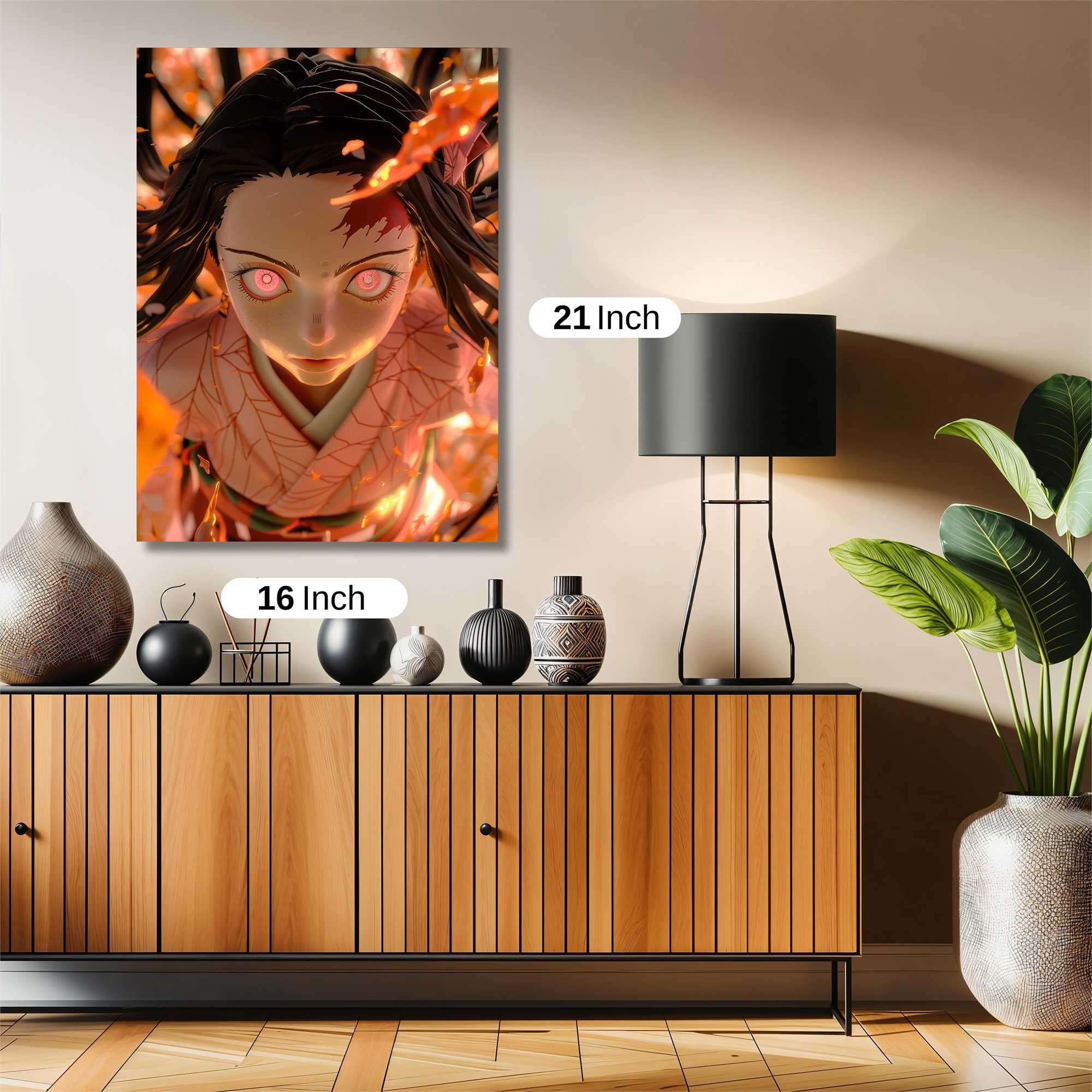 Nezuko Enflamed Safe Wall Magnetic / M