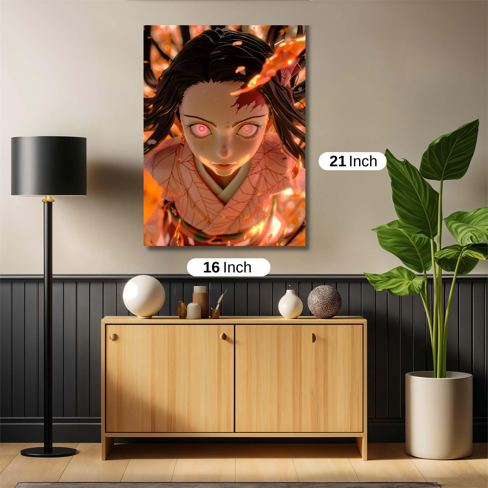 Nezuko Enflamed Safe Wall Magnetic / M