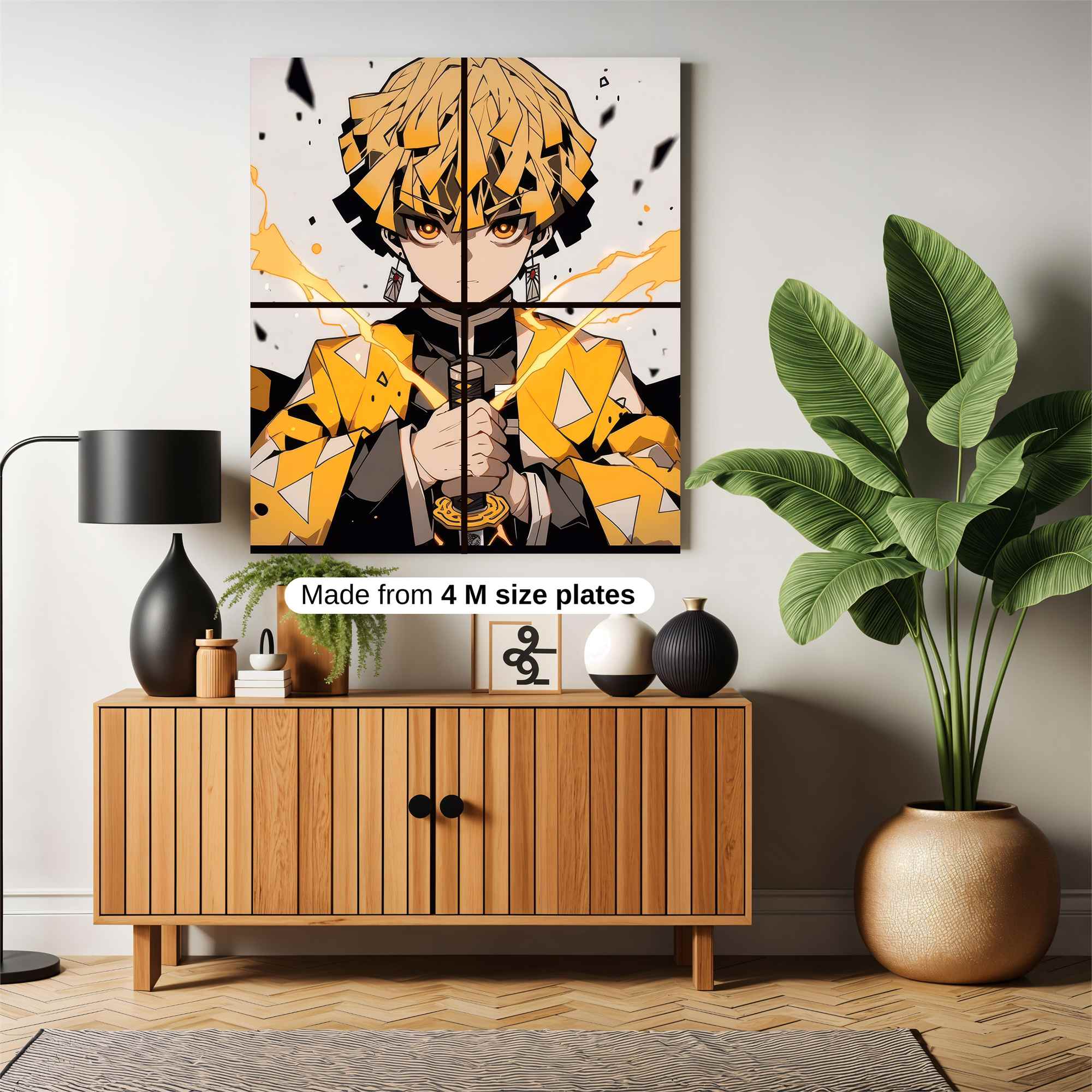 Zenitsu Fiery Safe Wall Magnetic / M