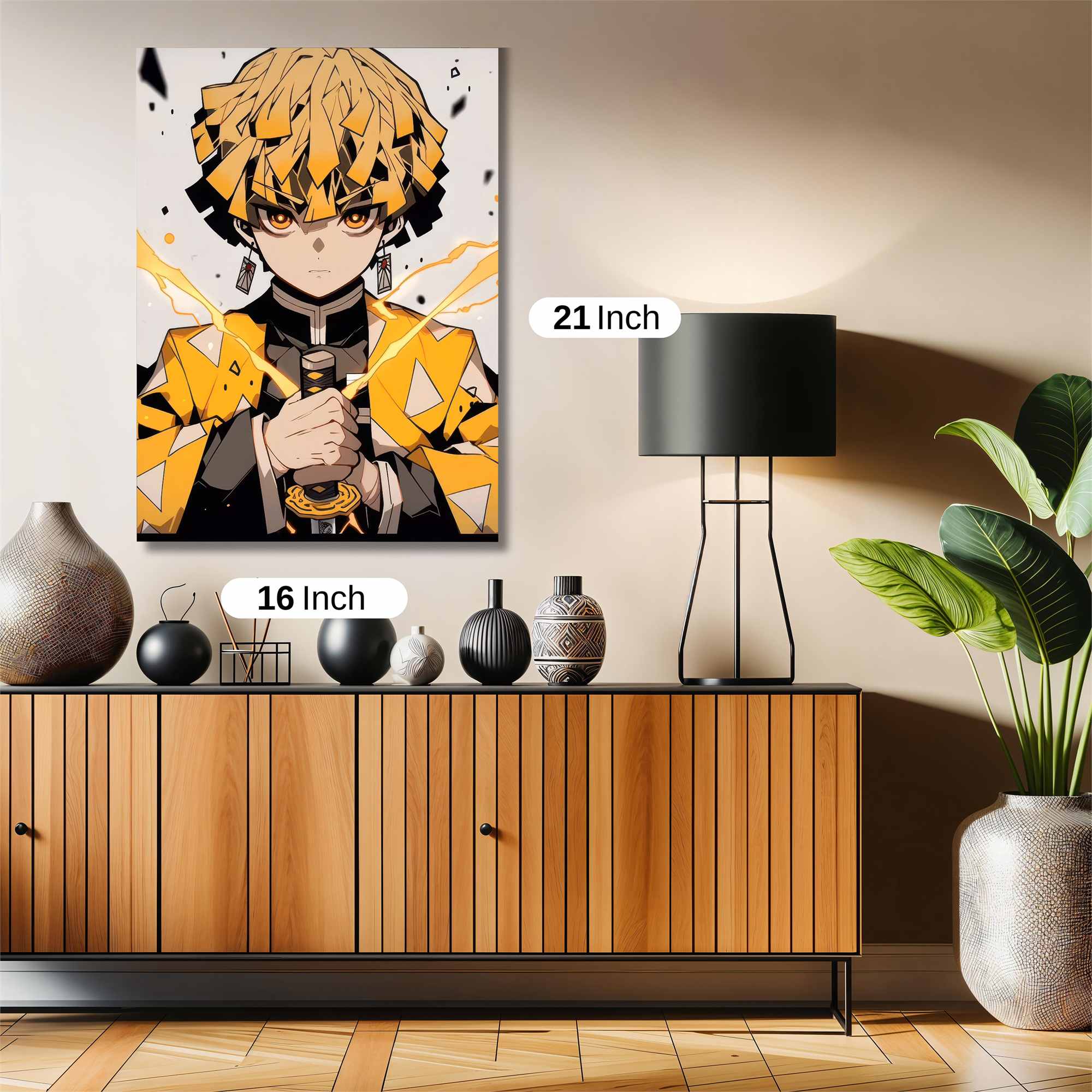 Zenitsu Fiery Safe Wall Magnetic / M