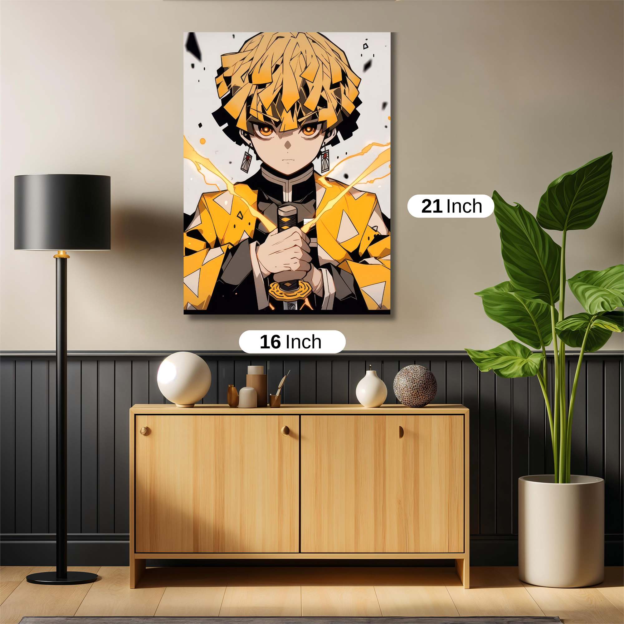 Zenitsu Fiery Safe Wall Magnetic / M