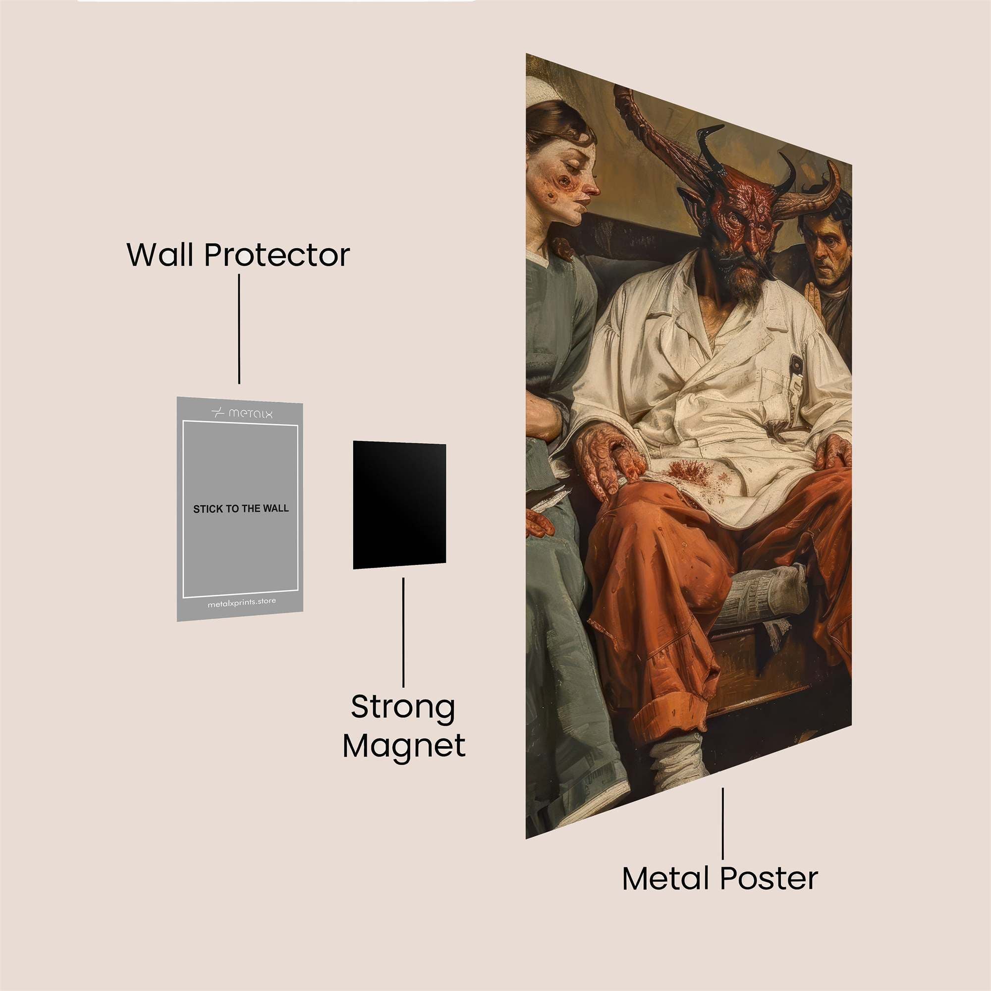 Devilish Despair Safe Wall Magnetic / M