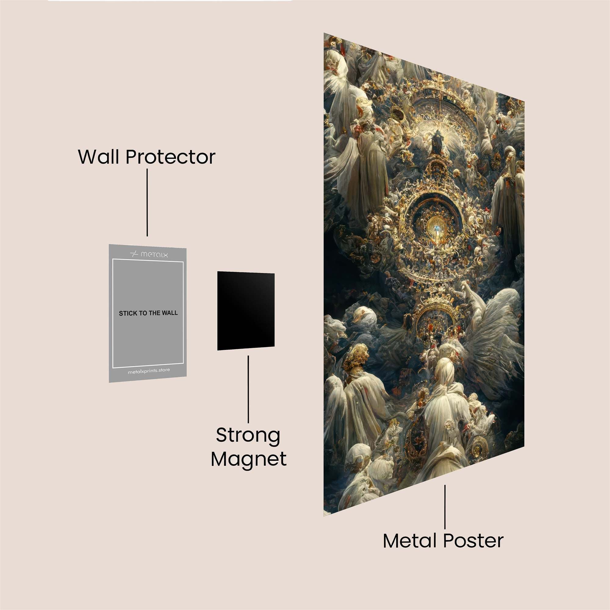 Divine Rapture Safe Wall Magnetic / M