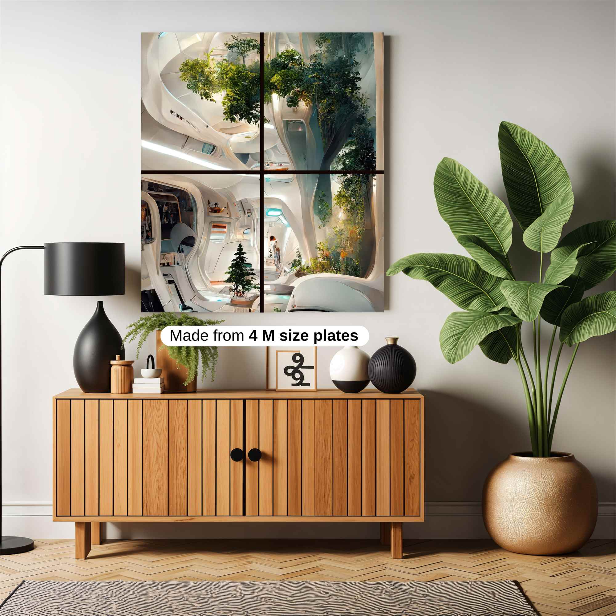 Futuristic Serenity Safe Wall Magnetic / M