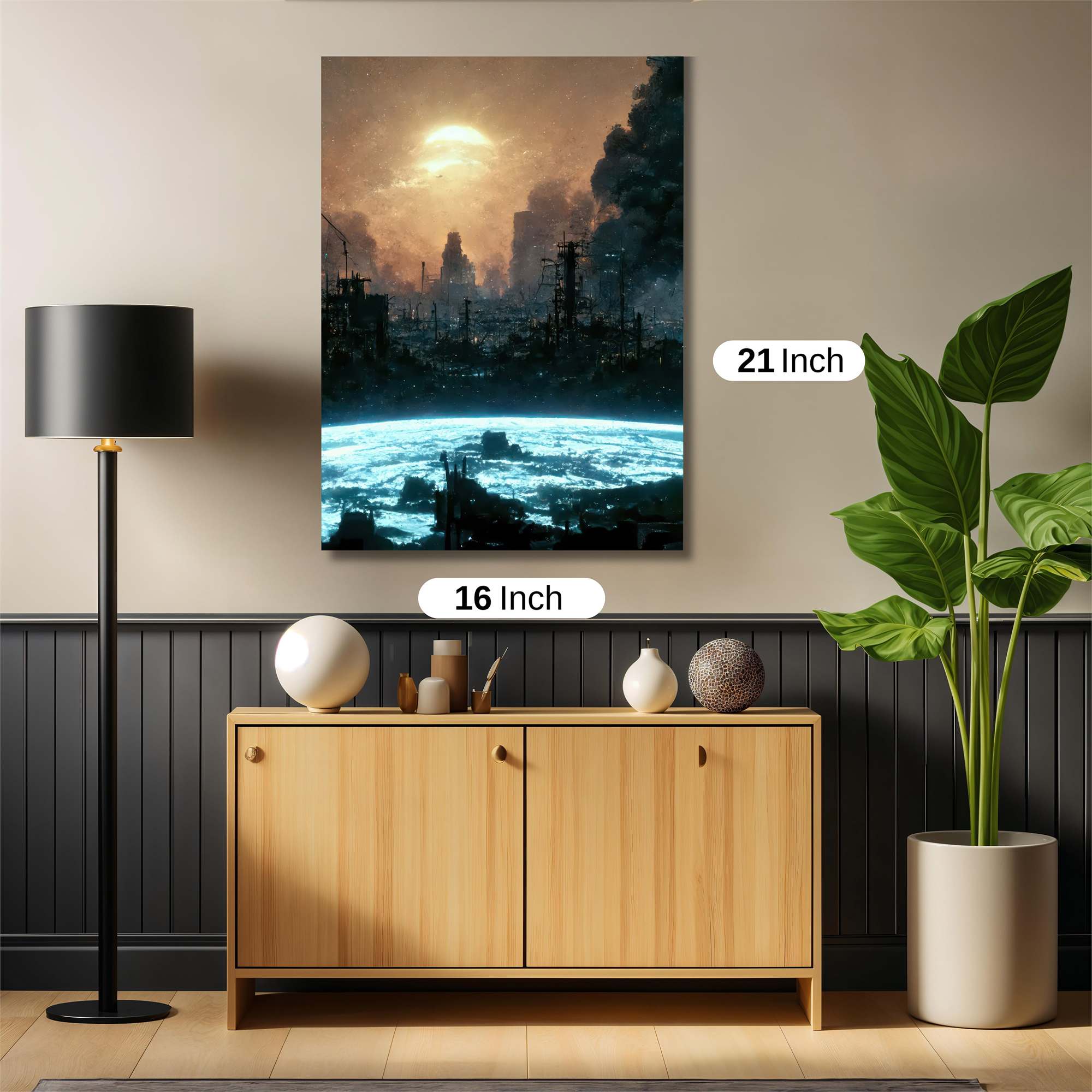 Dystopian Dawn Safe Wall Magnetic / M