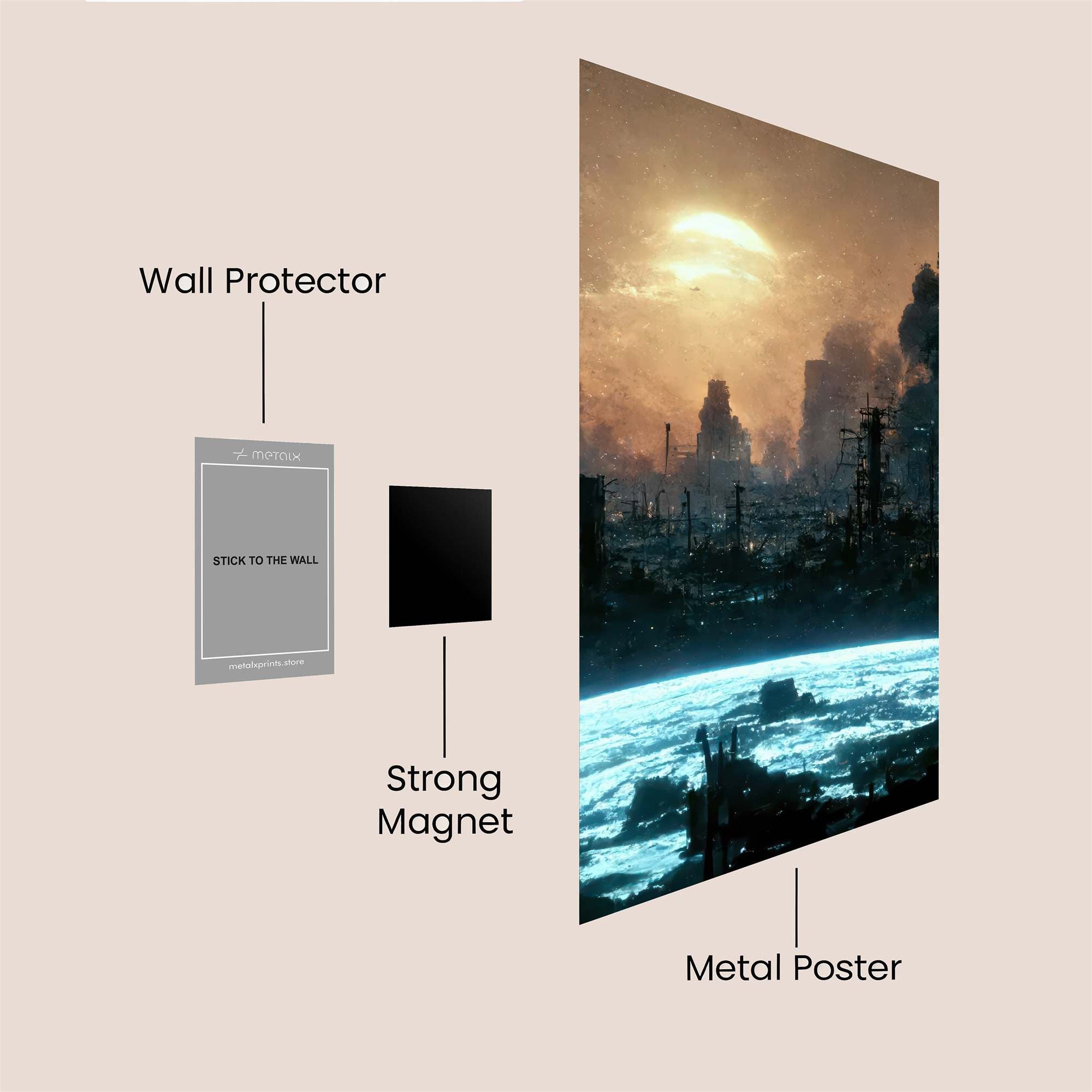 Dystopian Dawn Safe Wall Magnetic / M