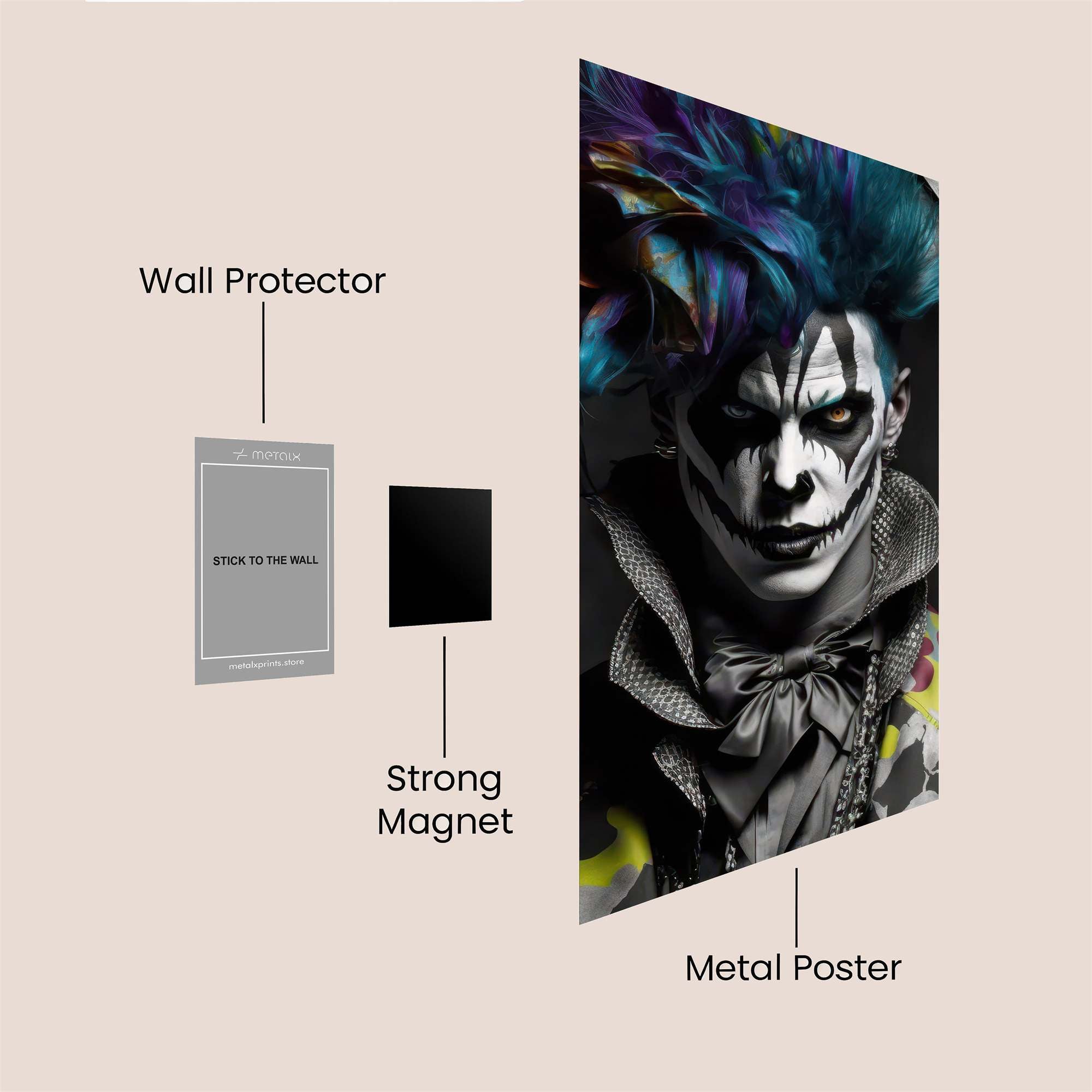 Clownish Chaos Safe Wall Magnetic / M