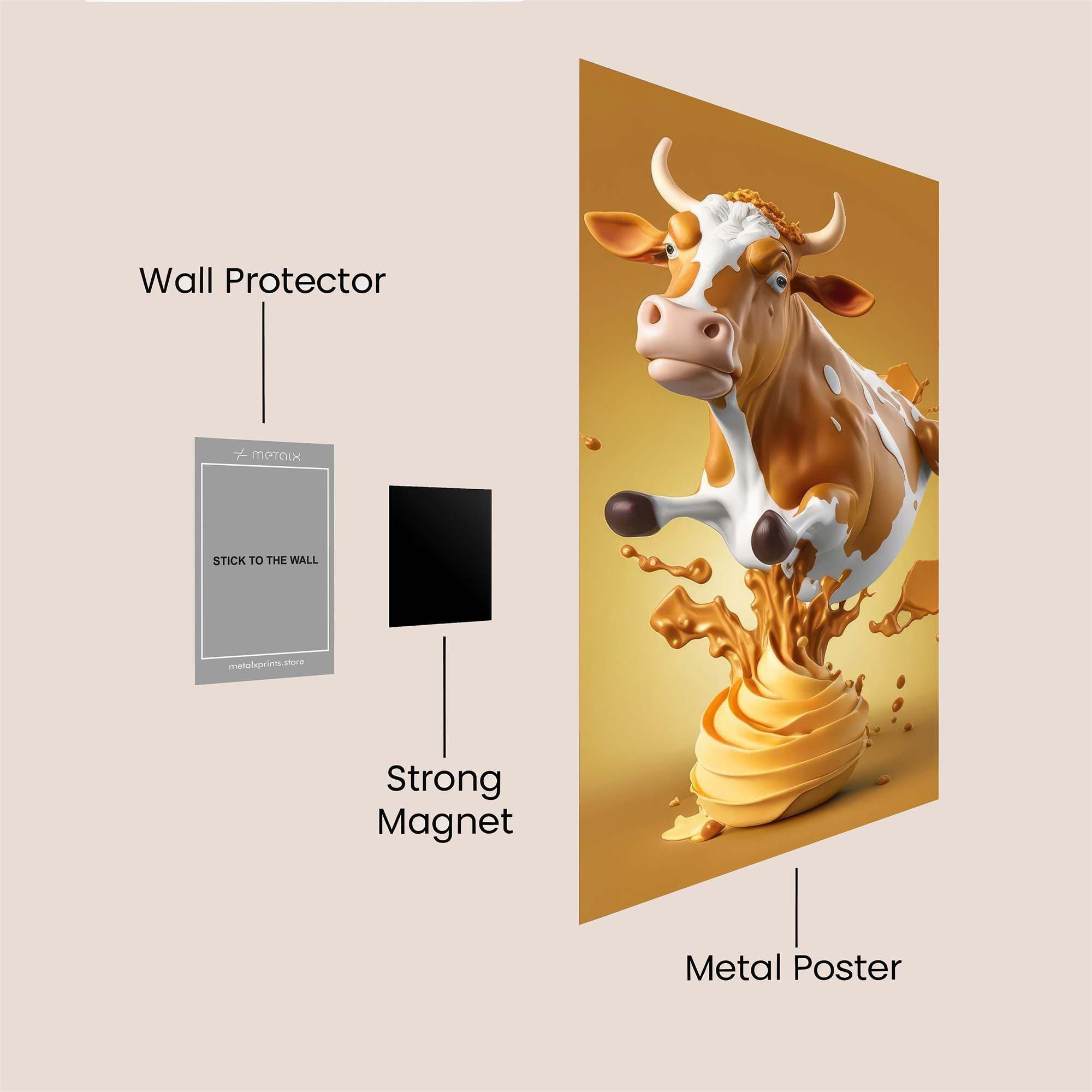 CaramelCow Safe Wall Magnetic / M