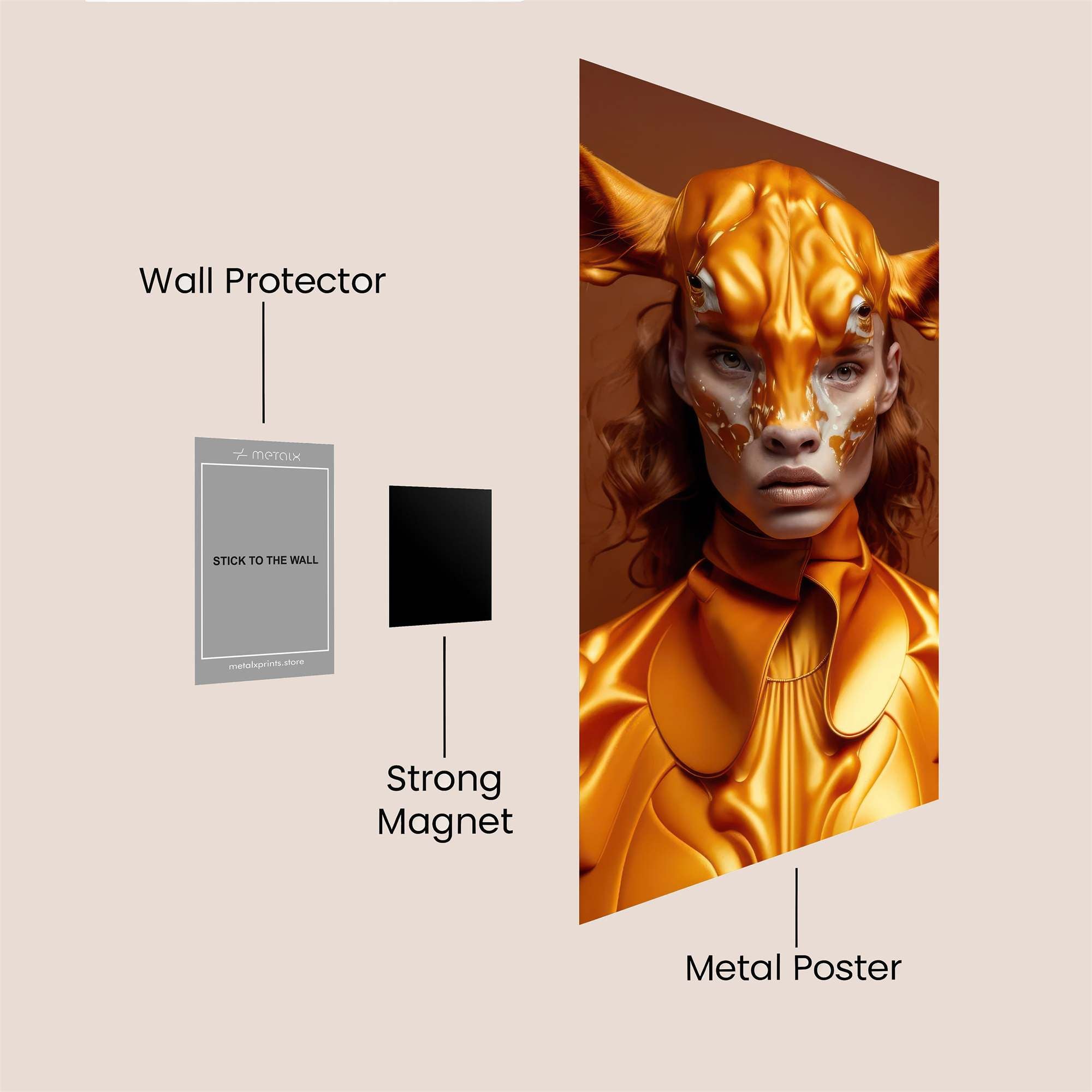 Deer Elegance Safe Wall Magnetic / M