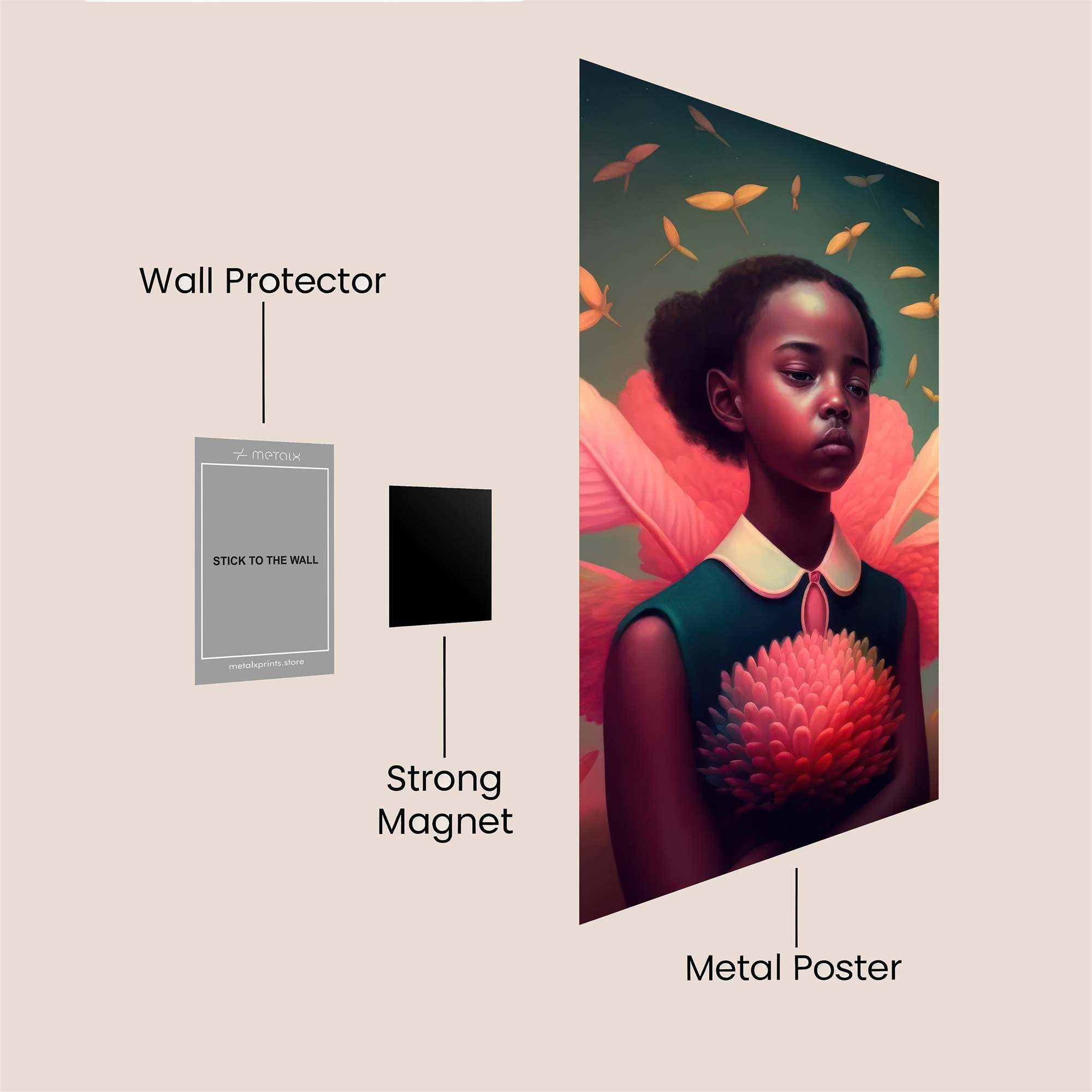 Fairy Whimsy Safe Wall Magnetic / M