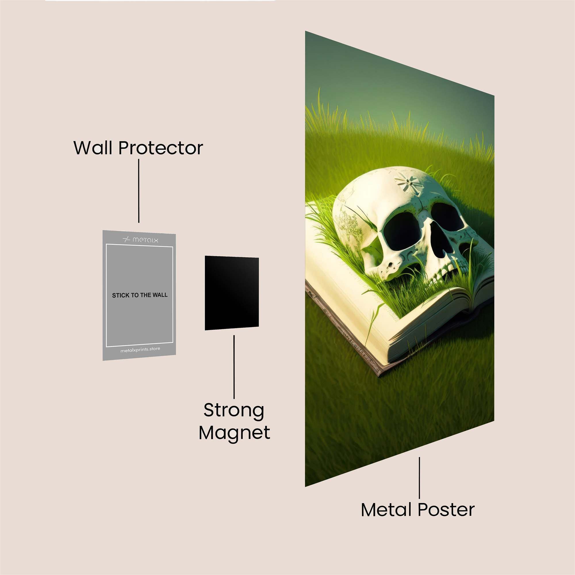 Skull Whisper Safe Wall Magnetic / M