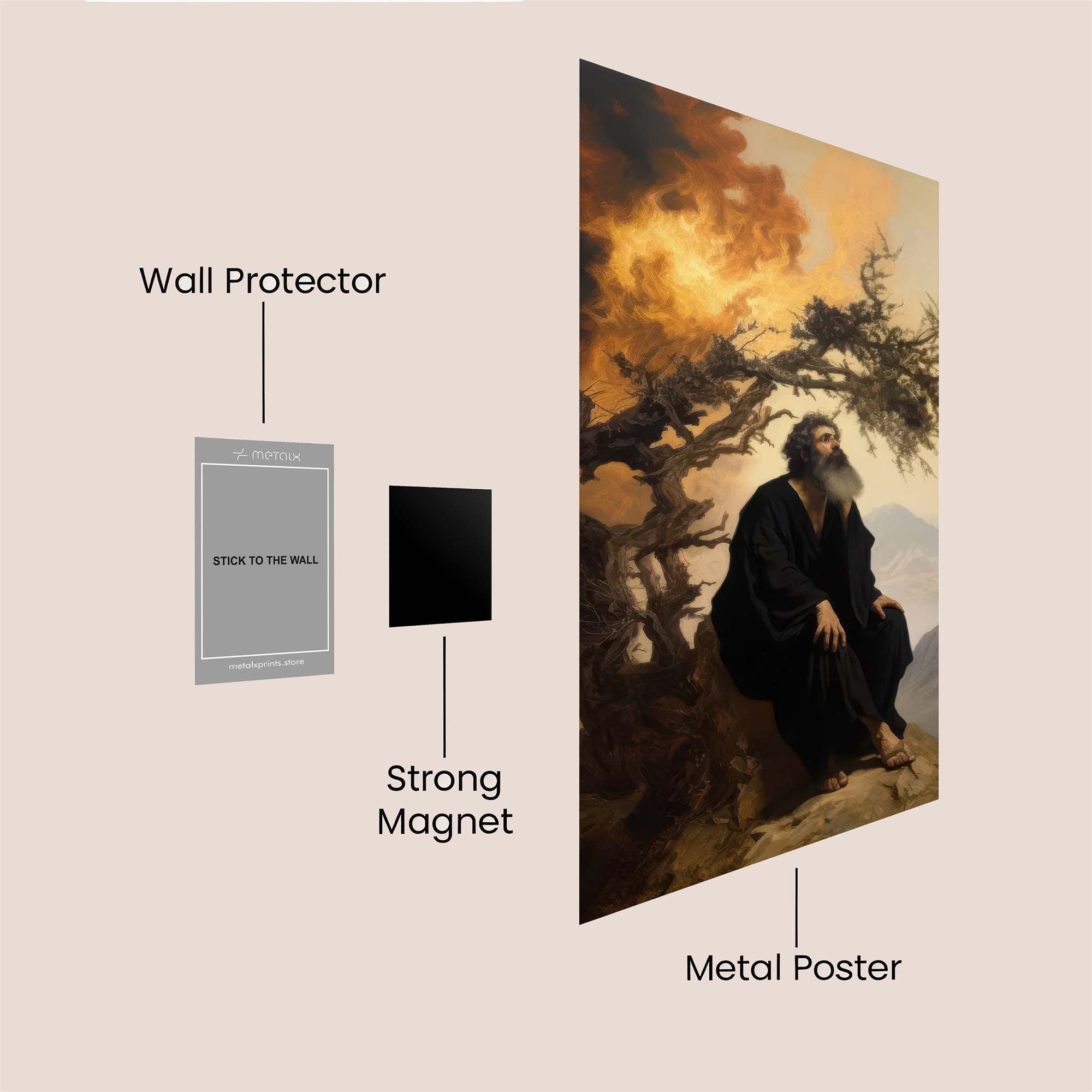 Moses Contemplative Safe Wall Magnetic / M