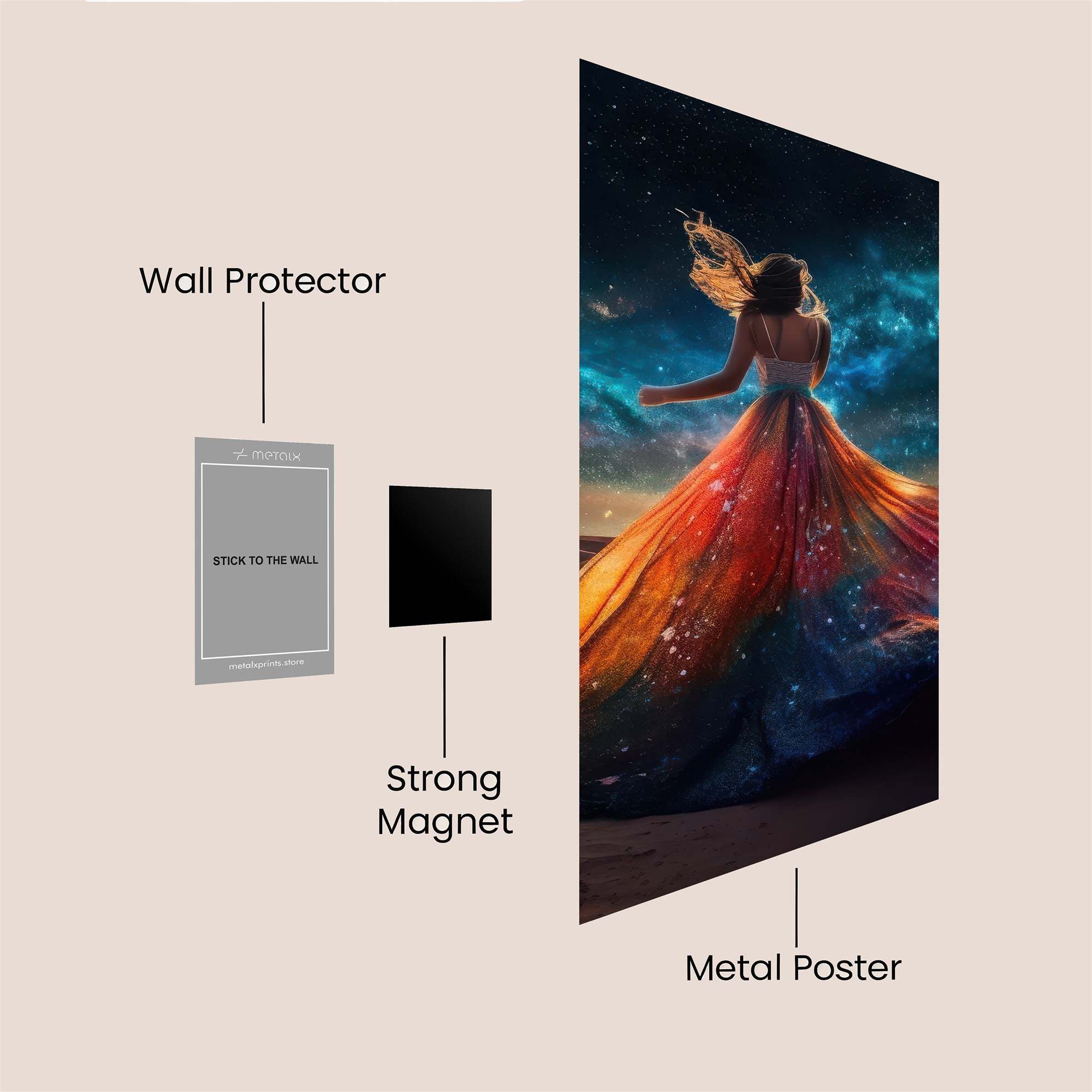 Galactic Grace Safe Wall Magnetic / M