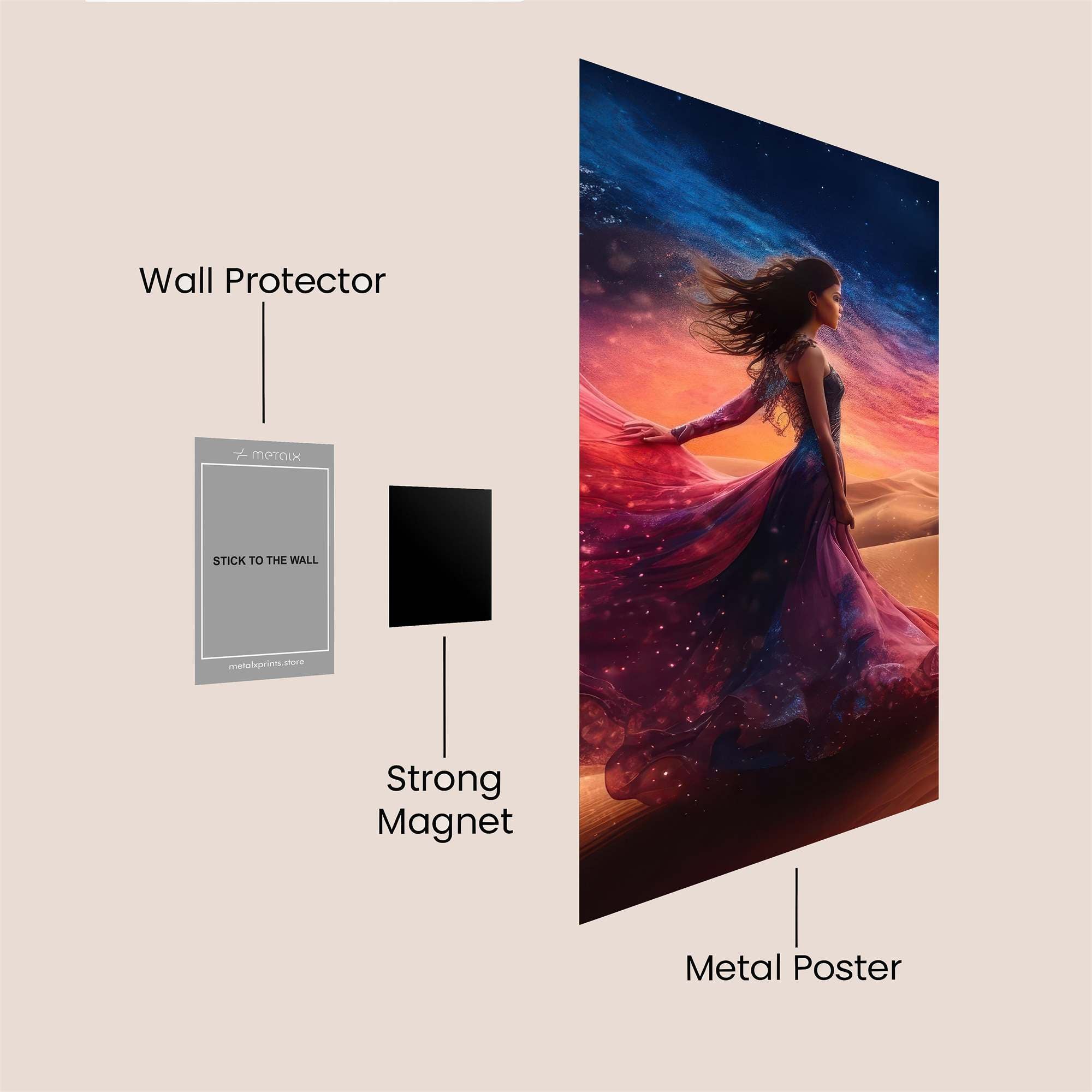 Desert Dream Safe Wall Magnetic / M