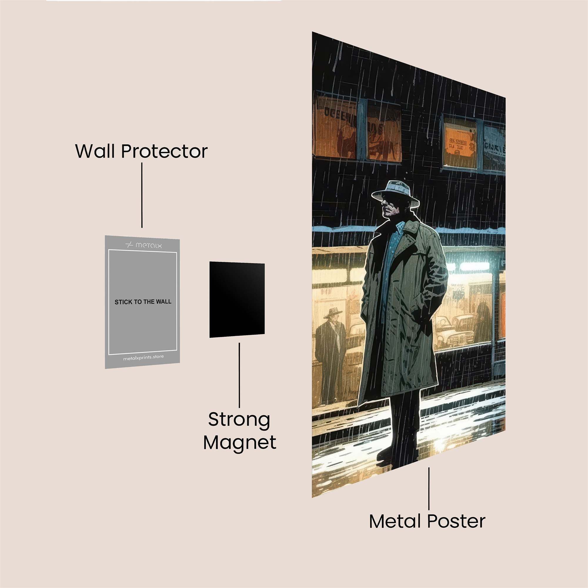 Detective Gloom Safe Wall Magnetic / M