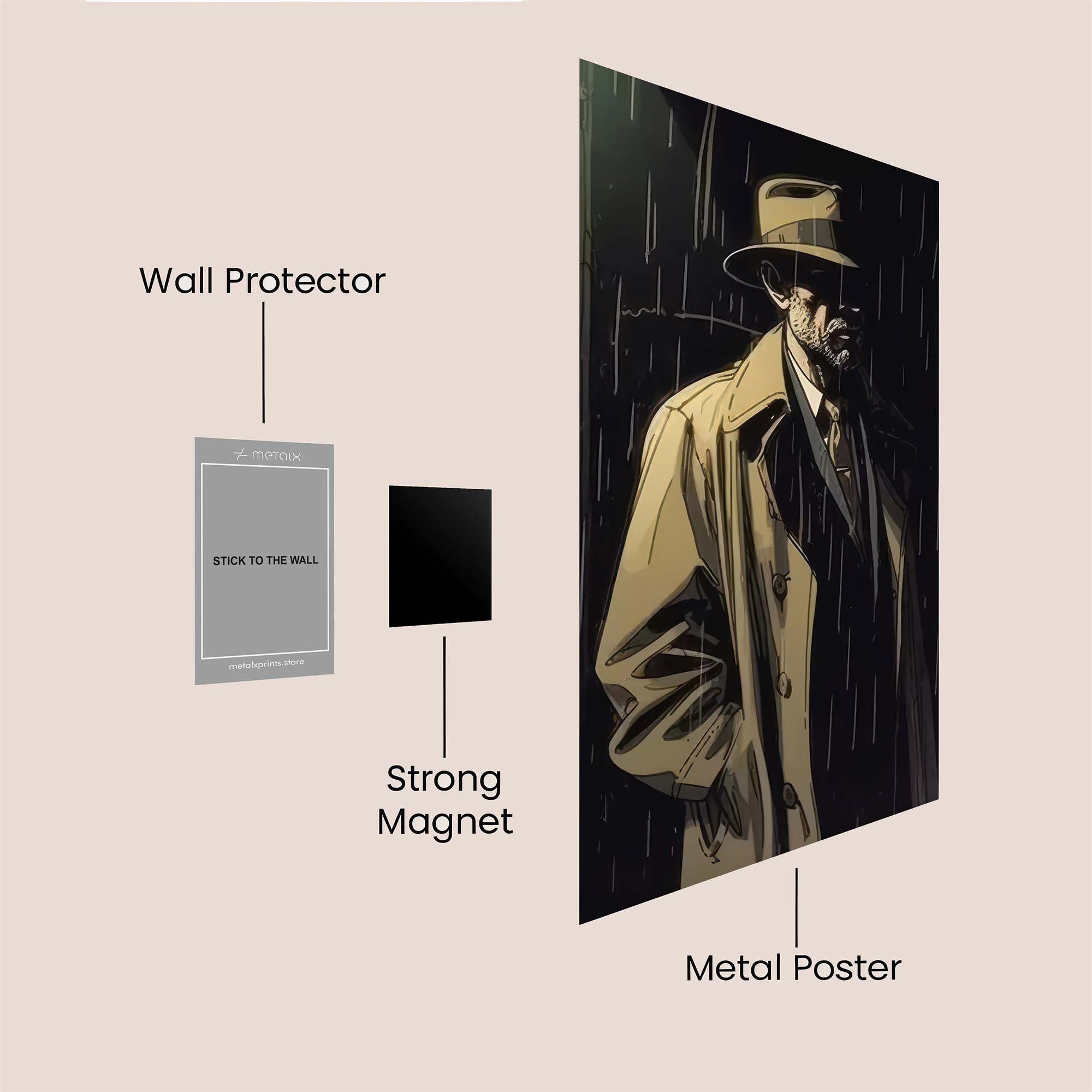 Detective Gloom Safe Wall Magnetic / M