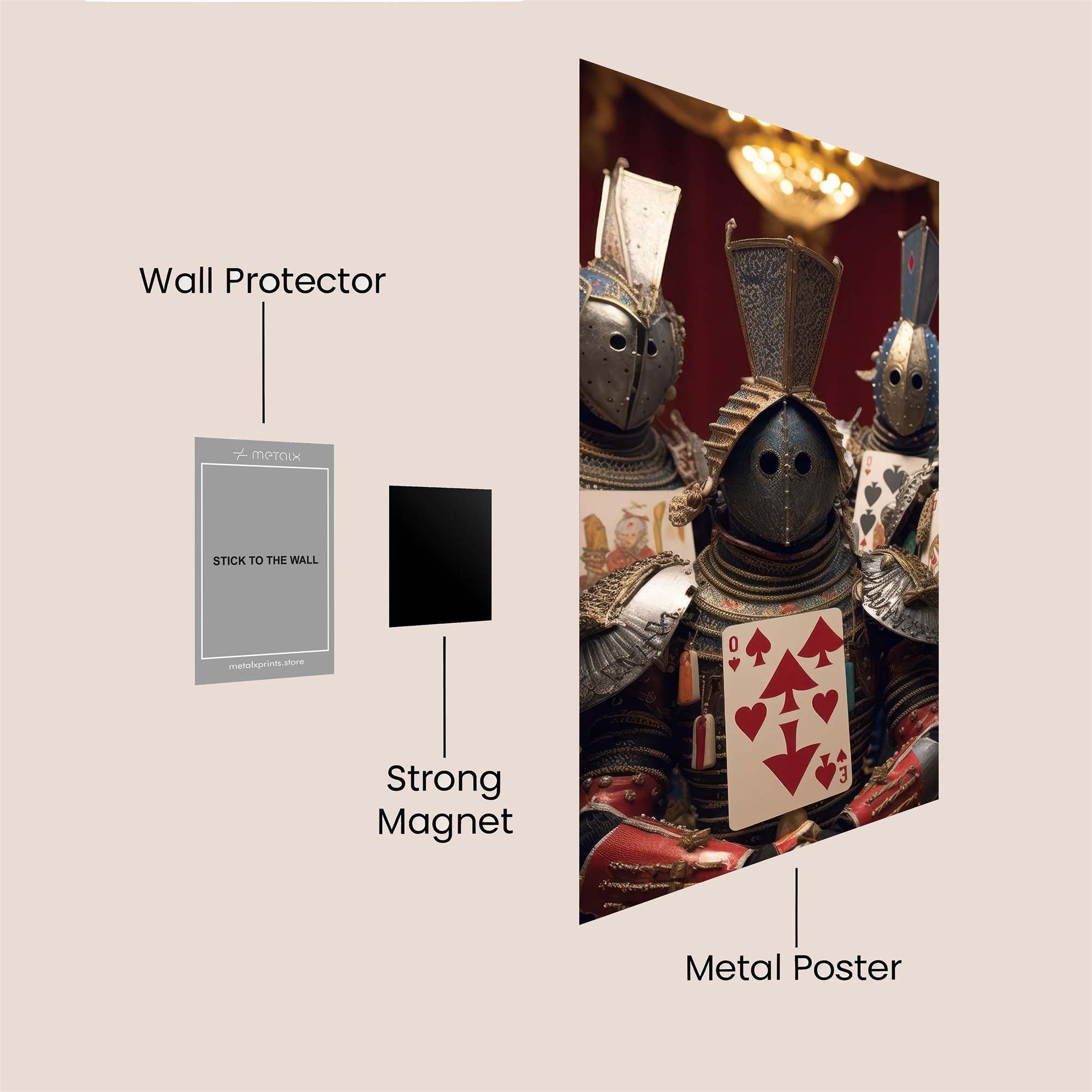 Card Knights Safe Wall Magnetic / M