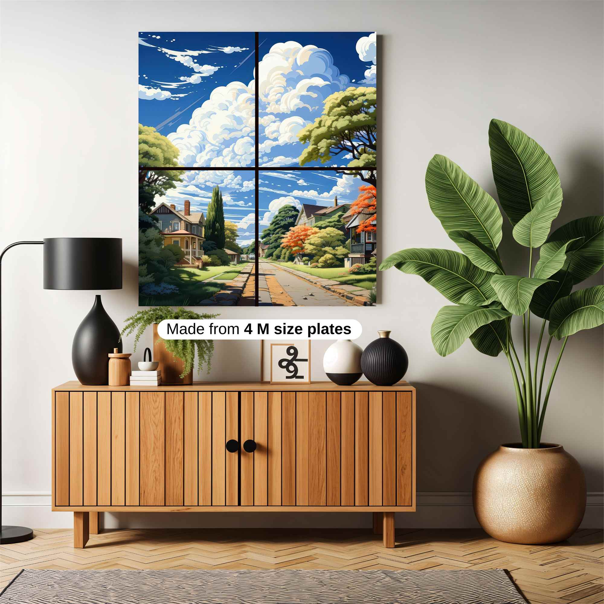 Suburban Serenity Safe Wall Magnetic / M