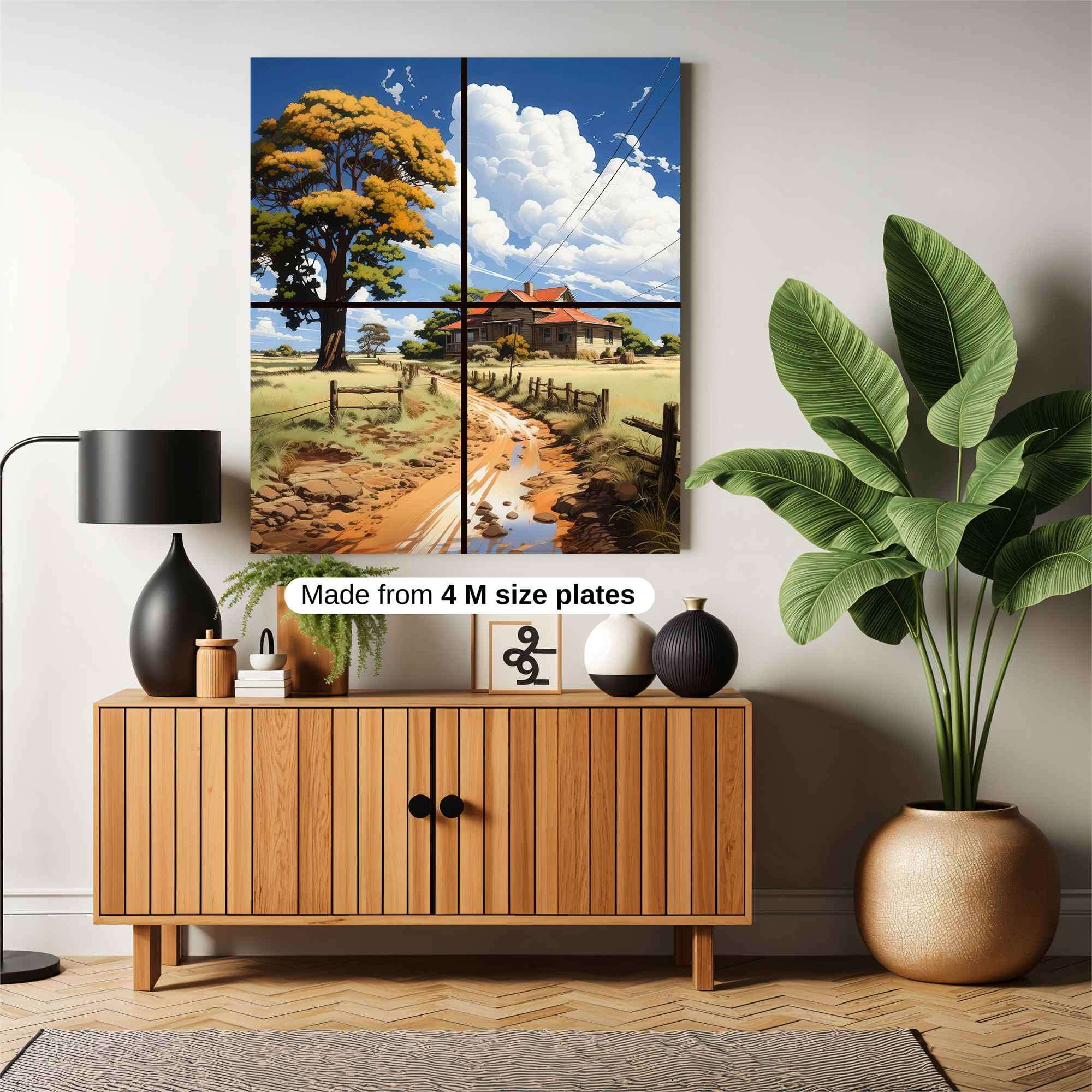 Countryside Serenity Safe Wall Magnetic / M