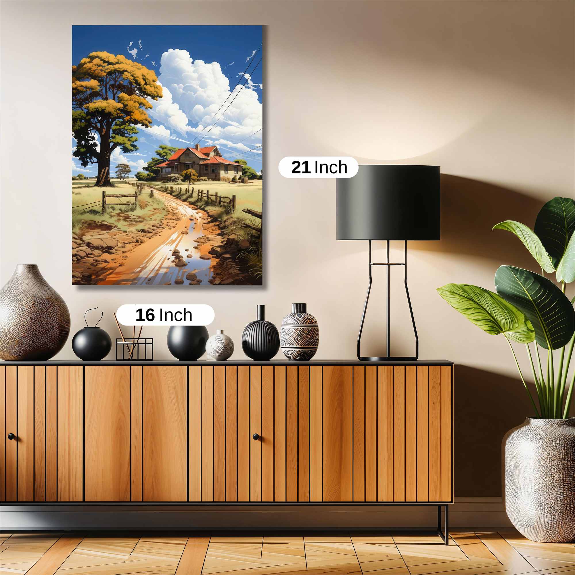 Countryside Serenity Safe Wall Magnetic / M
