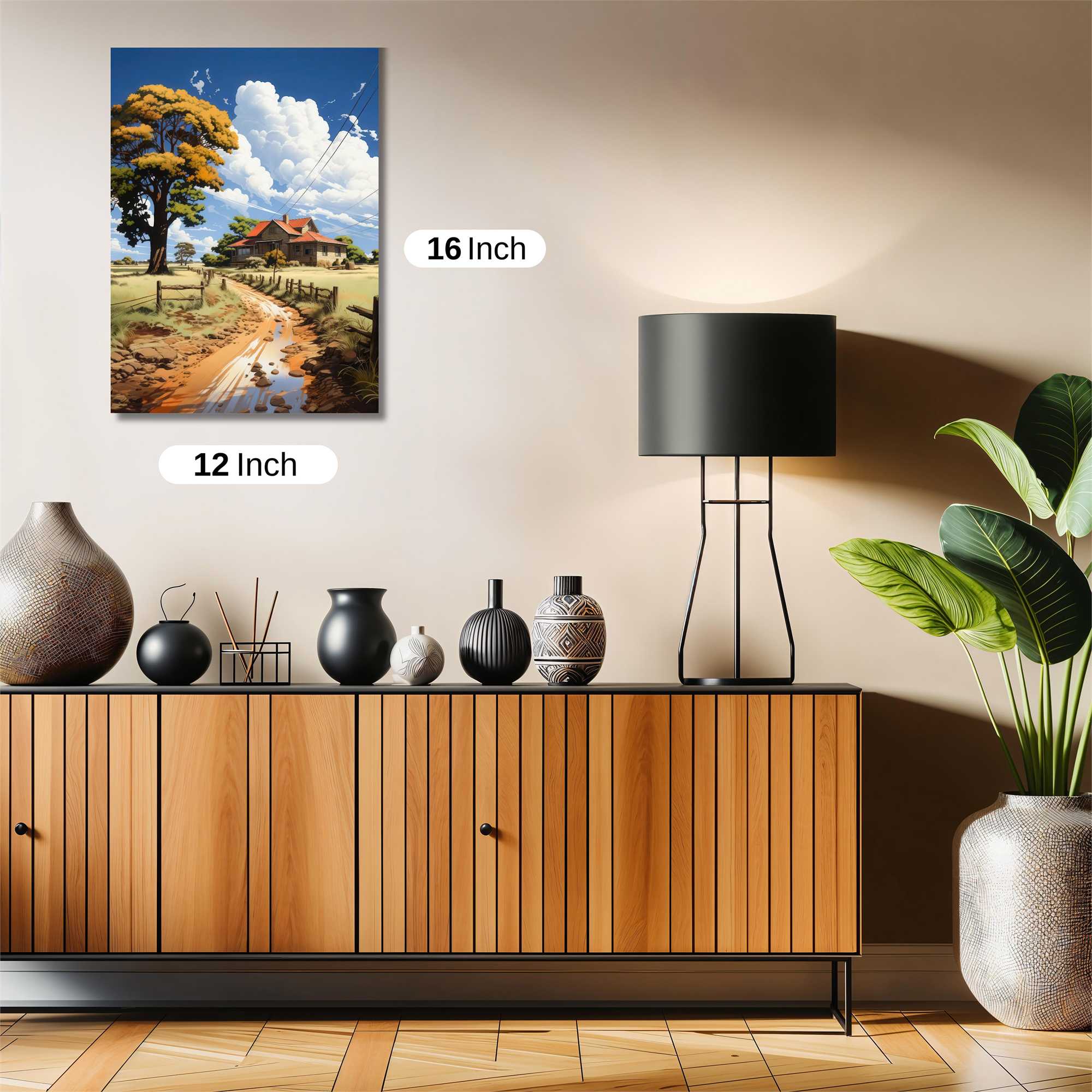 Countryside Serenity Safe Wall Magnetic / M