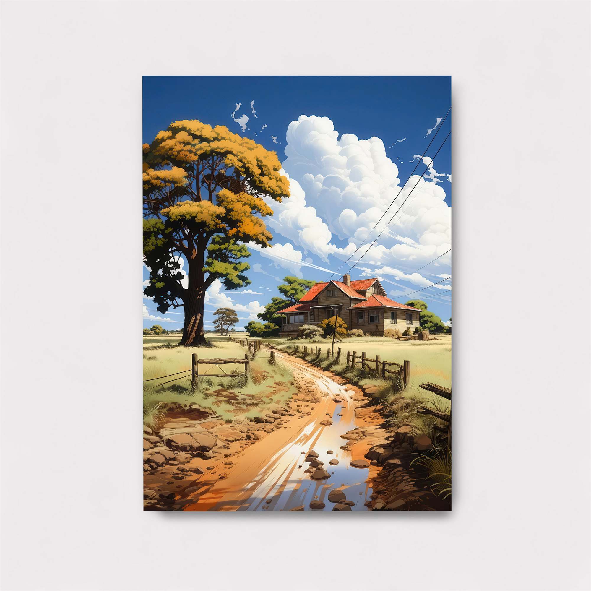Countryside Serenity Safe Wall Magnetic / M