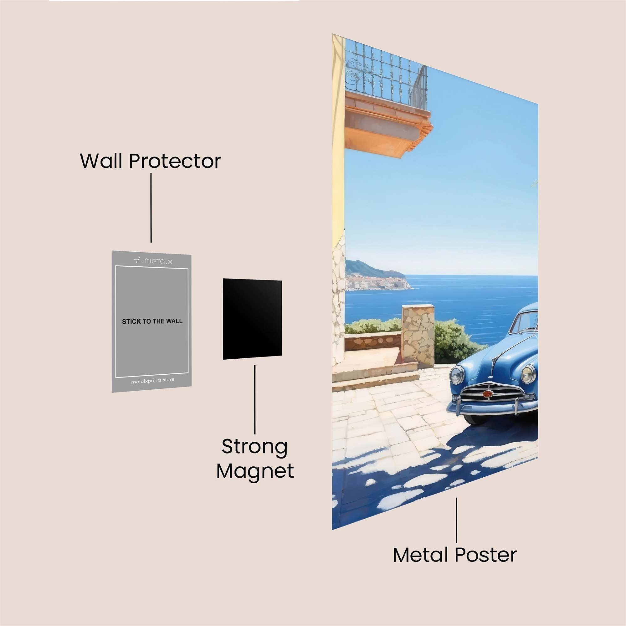 Azure Serenity Safe Wall Magnetic / M