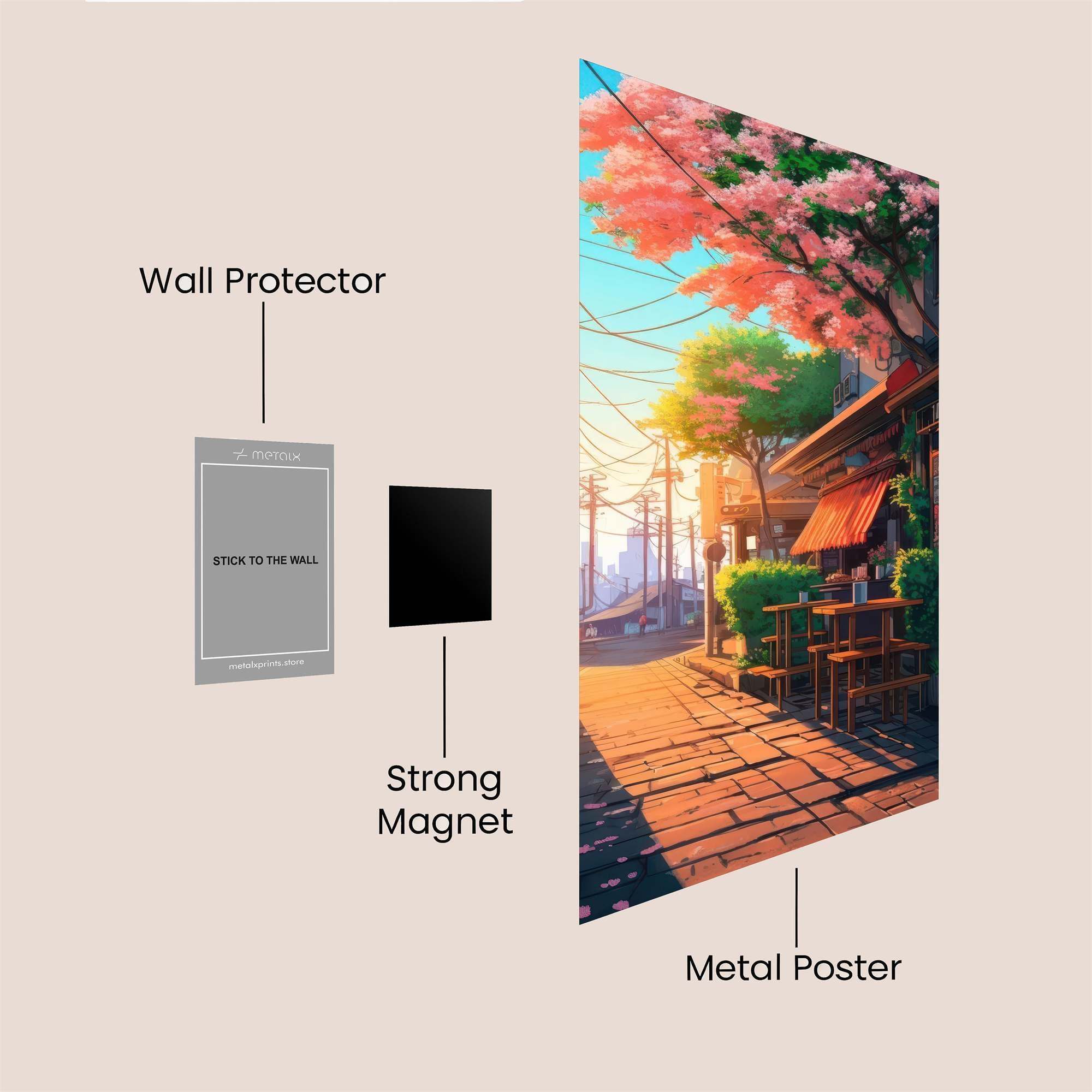 Sakura Serenity Safe Wall Magnetic / M