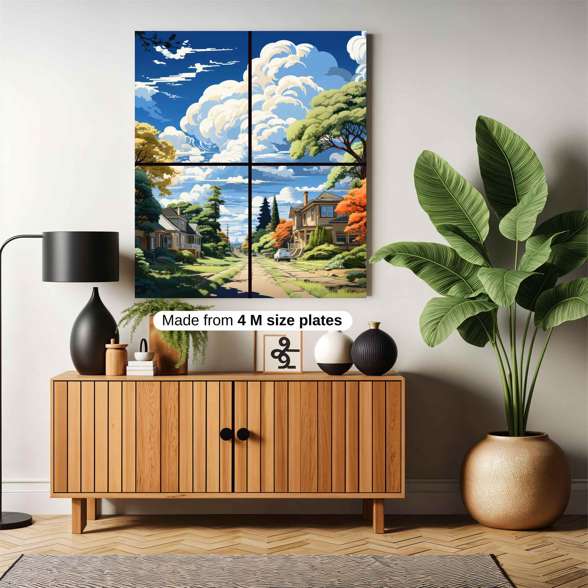 Suburban Serenity Safe Wall Magnetic / M