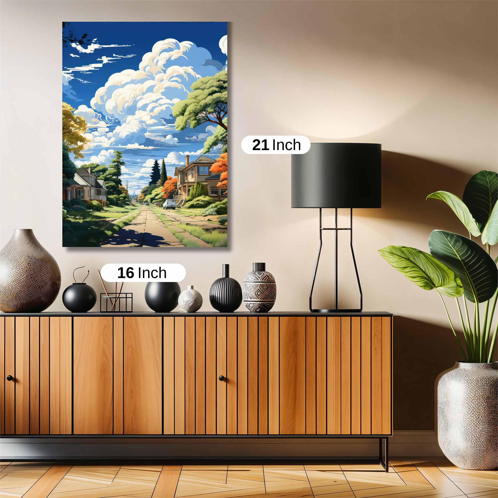 Suburban Serenity Safe Wall Magnetic / M