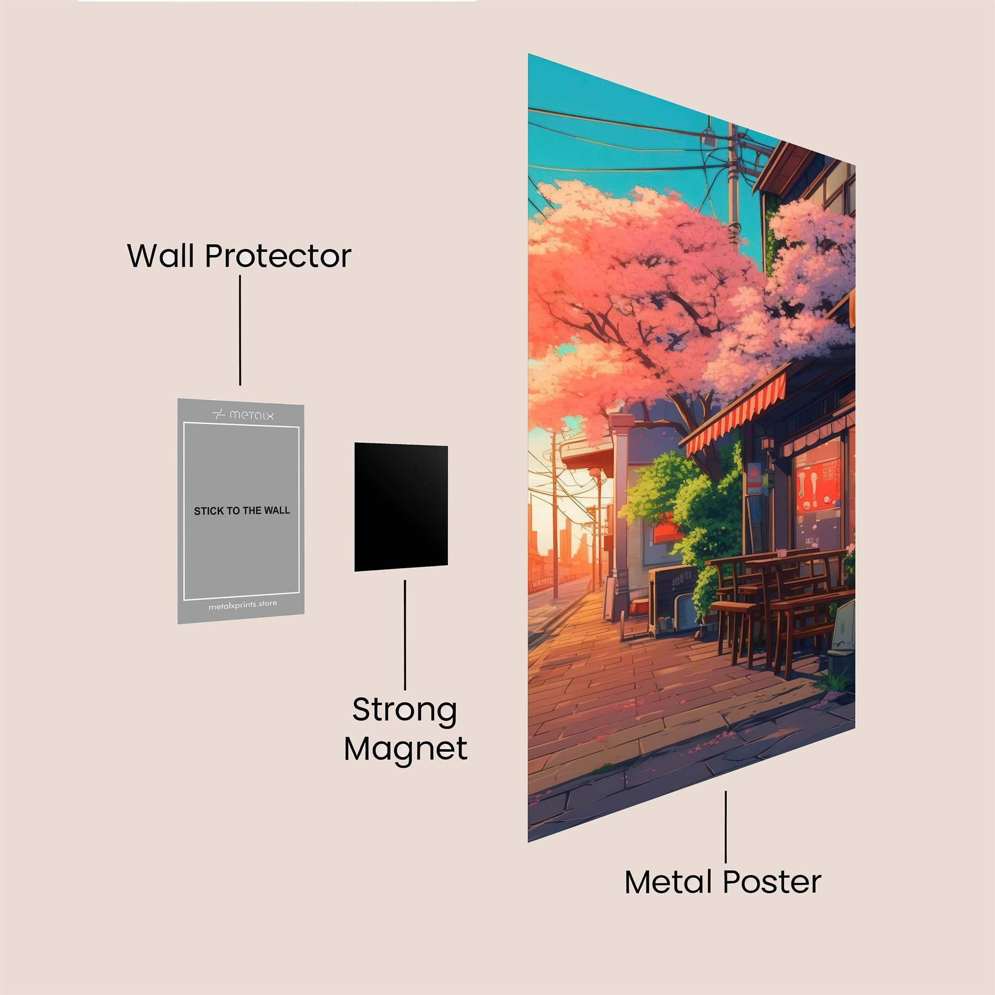 Sakura Serenity Safe Wall Magnetic / M