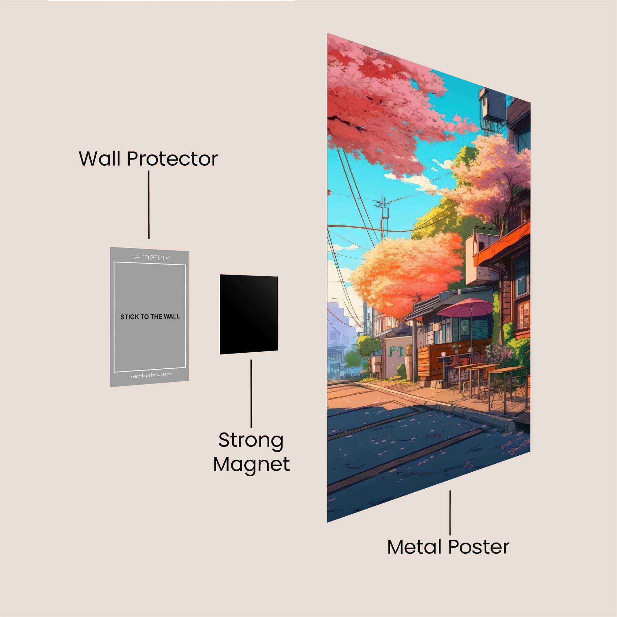 Sakura Serenity Safe Wall Magnetic / M