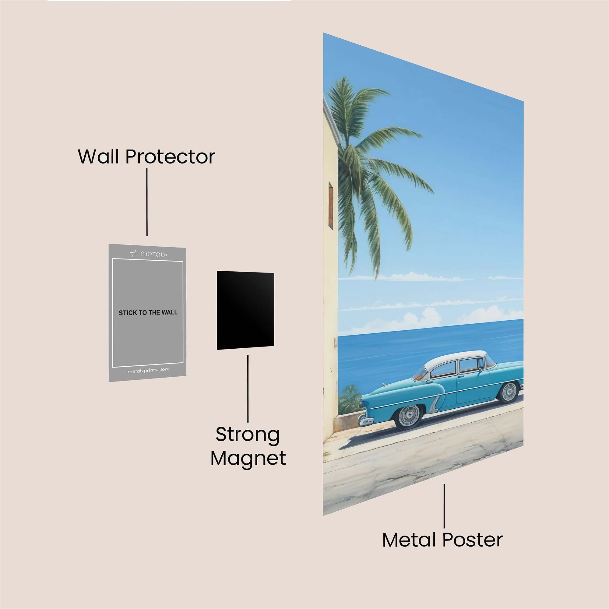Classic Tranquil Safe Wall Magnetic / M