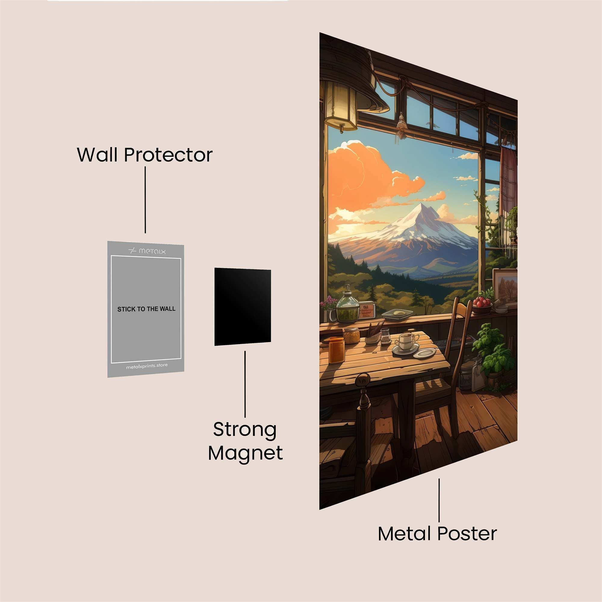 Mountain Serenity Safe Wall Magnetic / M