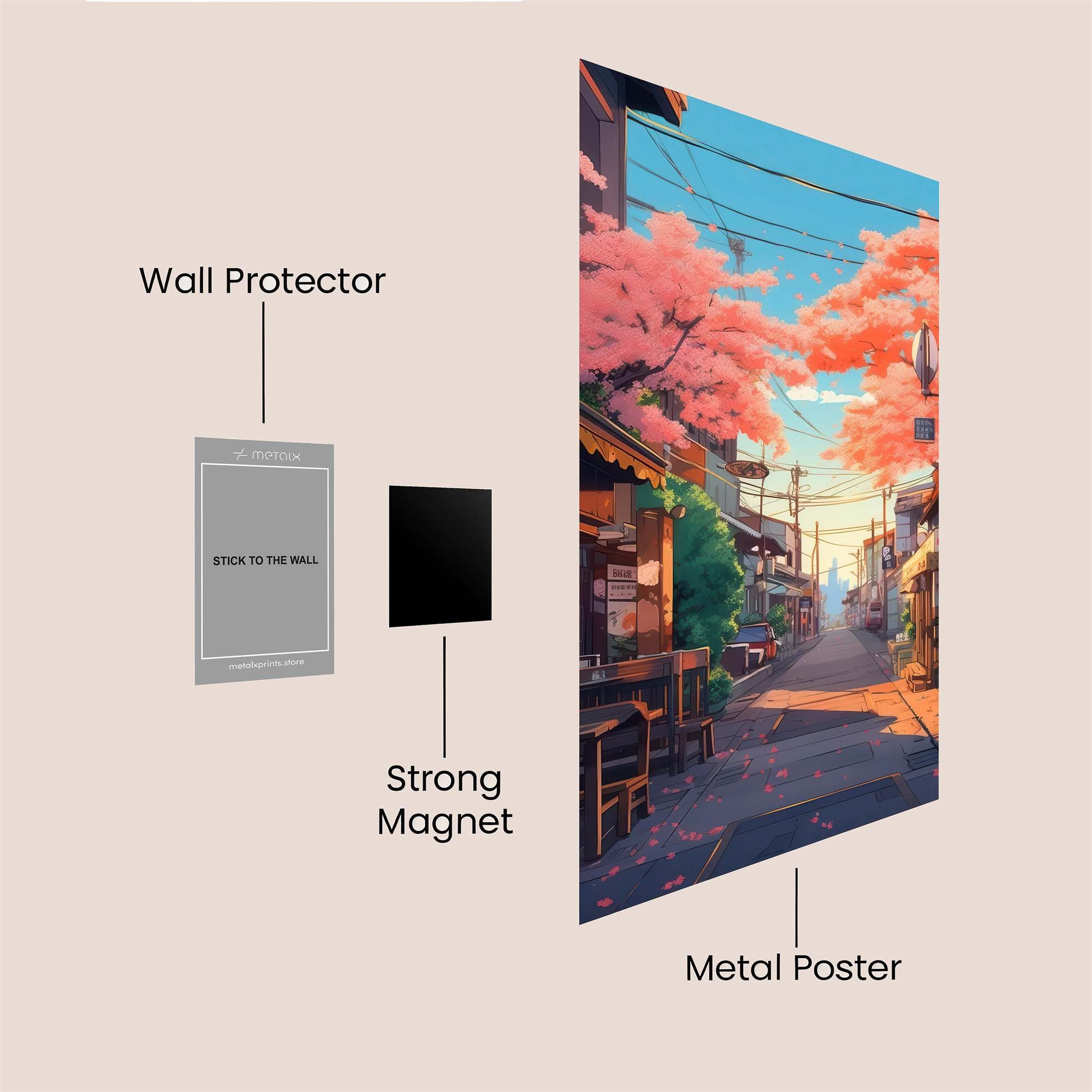 Sakura Serenity Safe Wall Magnetic / M