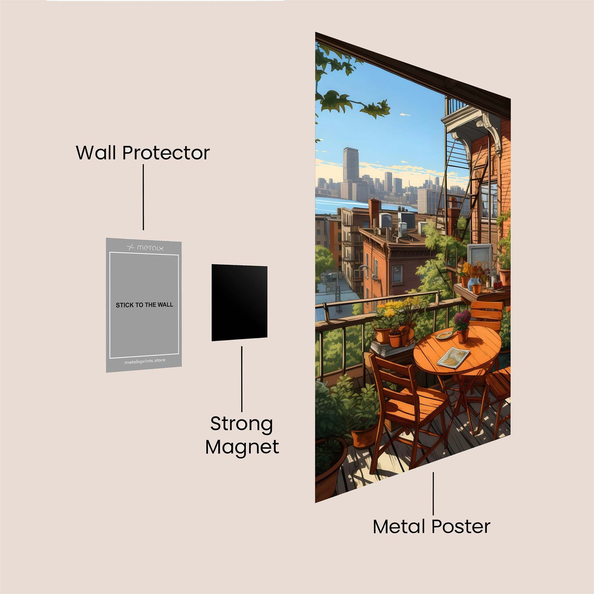 City Serenity Safe Wall Magnetic / M