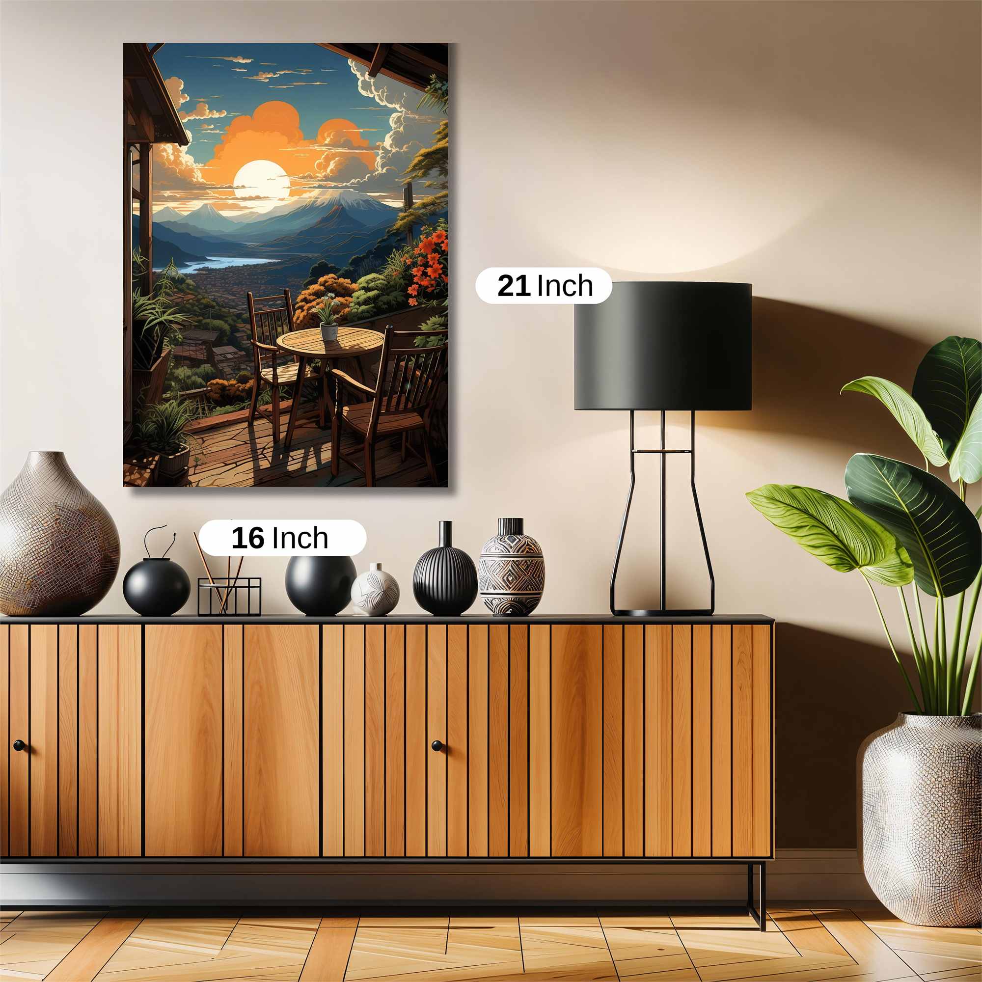 Sunset Serenity Safe Wall Magnetic / M