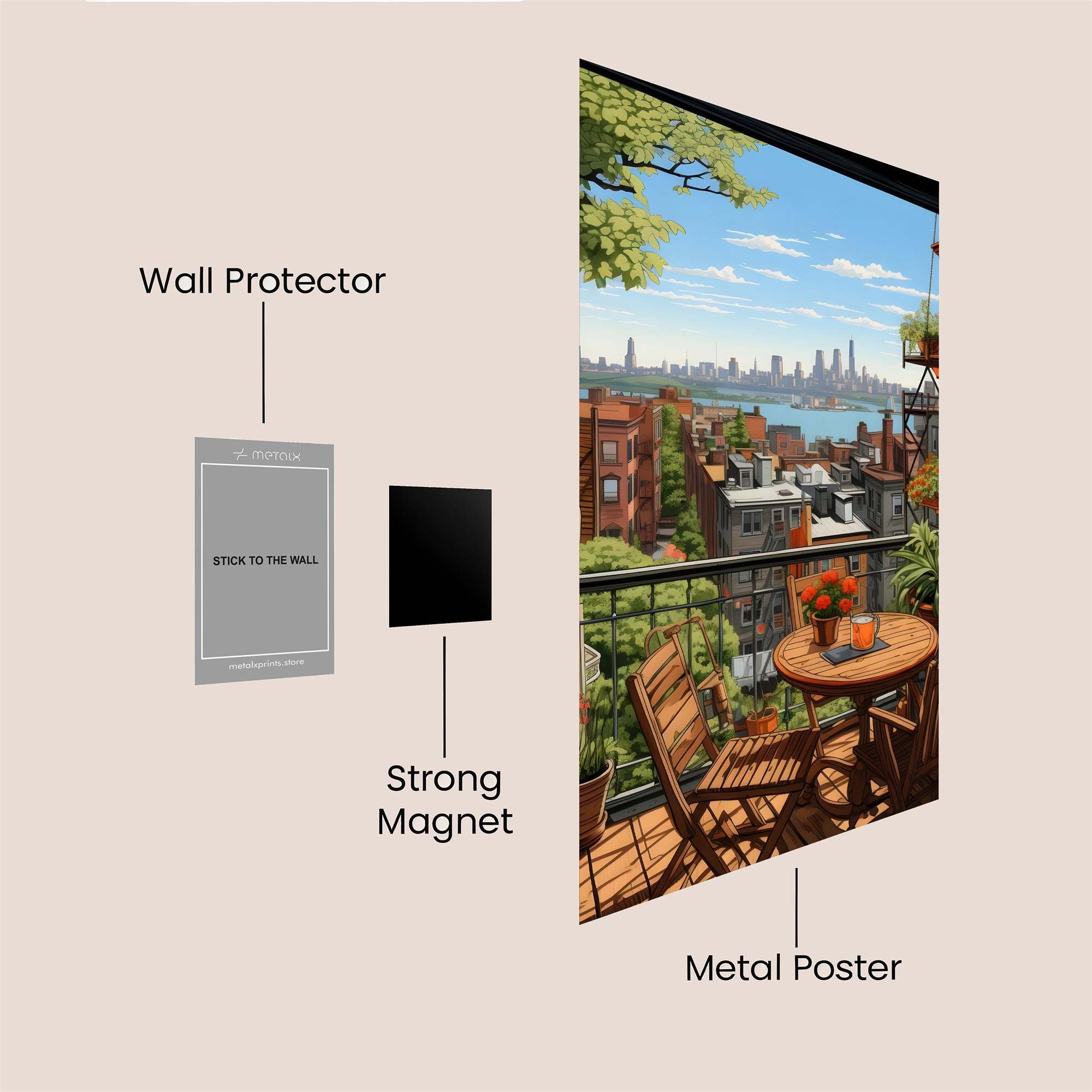 Brooklyn Serenity Safe Wall Magnetic / M