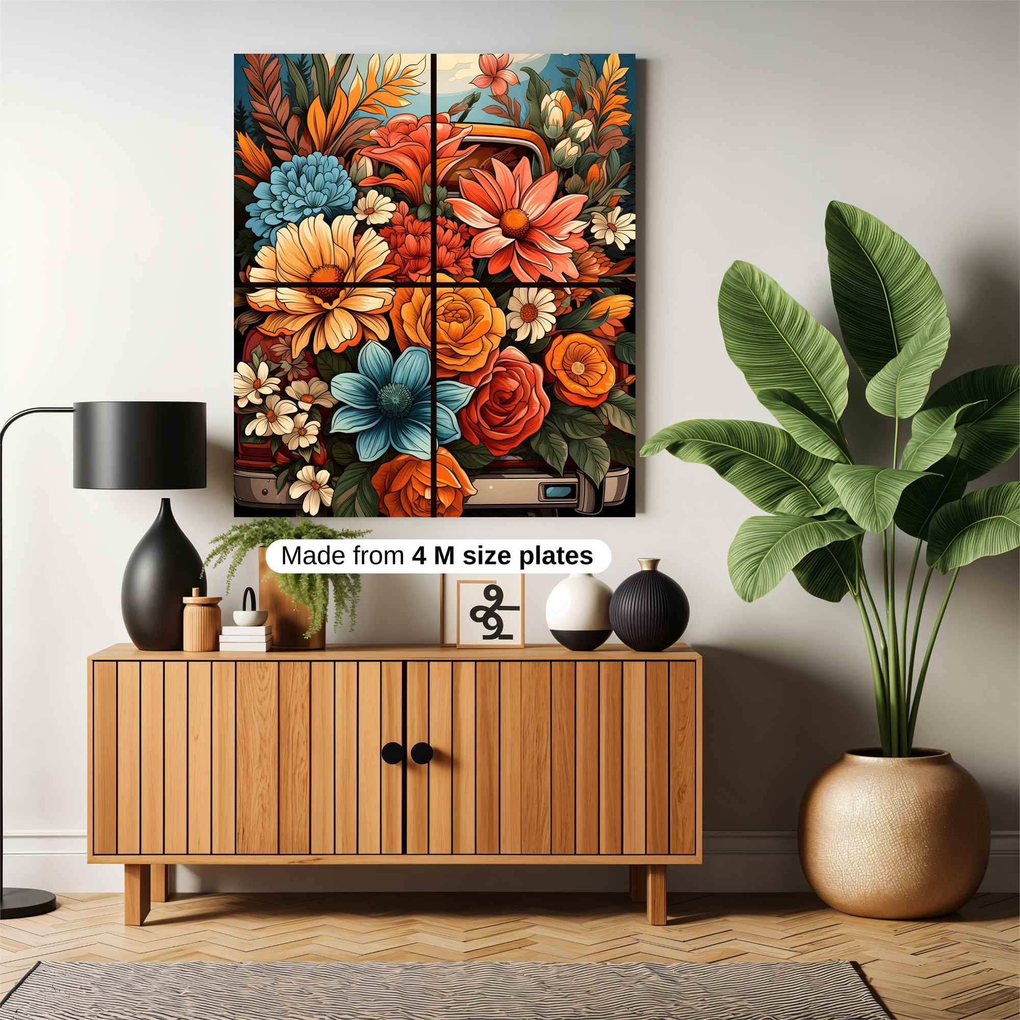 Floral Bliss Safe Wall Magnetic / M
